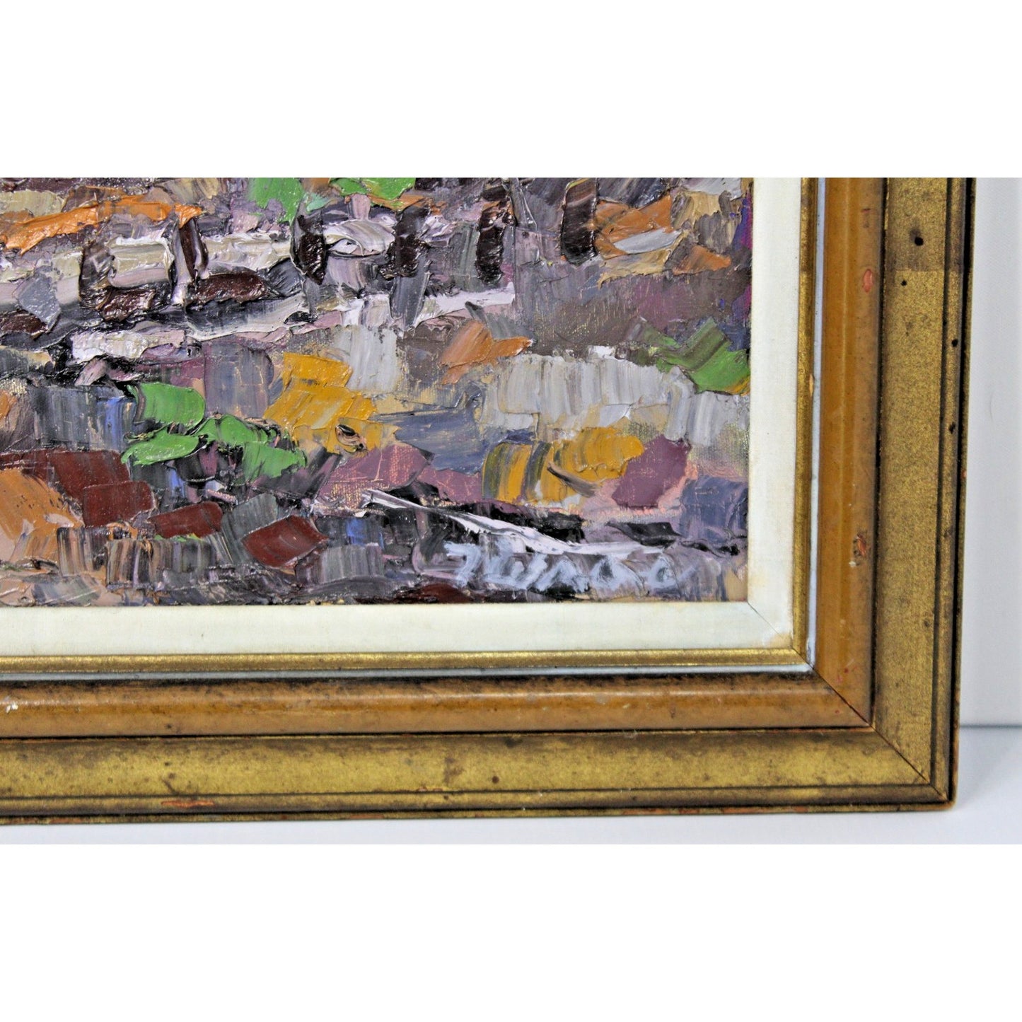 Post-Impressionist Landscape Oil Painting Heavy Impasto, Thick Texturing 26"x22"