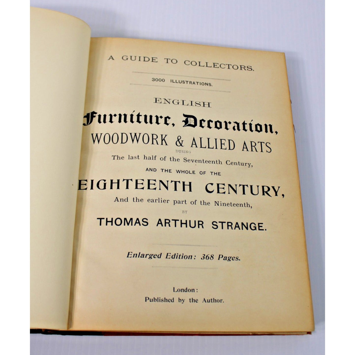 English, Furniture, Woodwork, Decoration, Etc. During The 18th Century- Strange