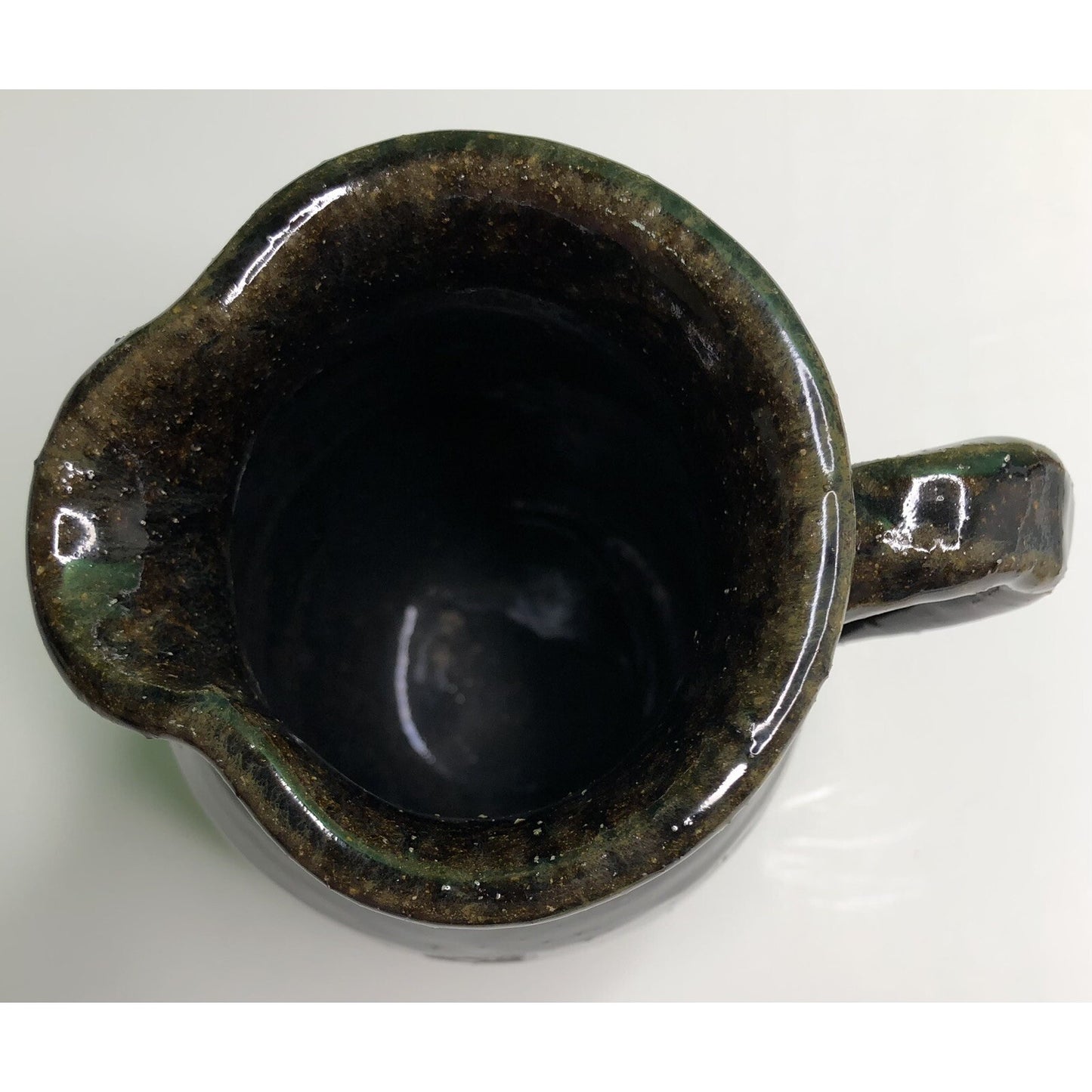 Signed Grace Nell Hewell (1933-2016) Folk Art Pottery Pitcher Georgia Potter