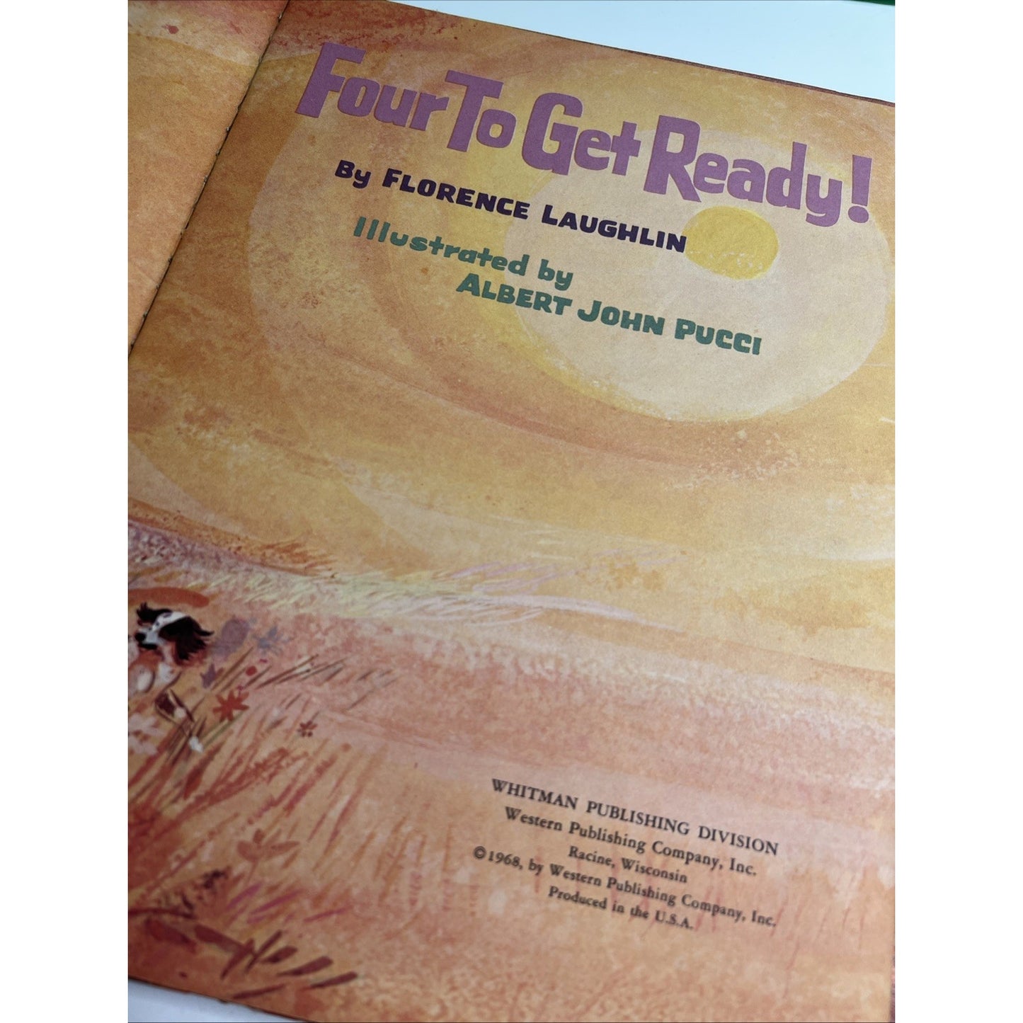 1968 Four To Get Ready By Florence Laughlin Albert John Pucci Illustrator