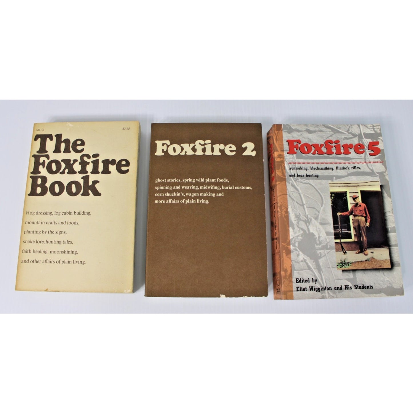 3 Vintage Survival Guides: Foxfire 1, 2, and 5, Appalachian Homestading History