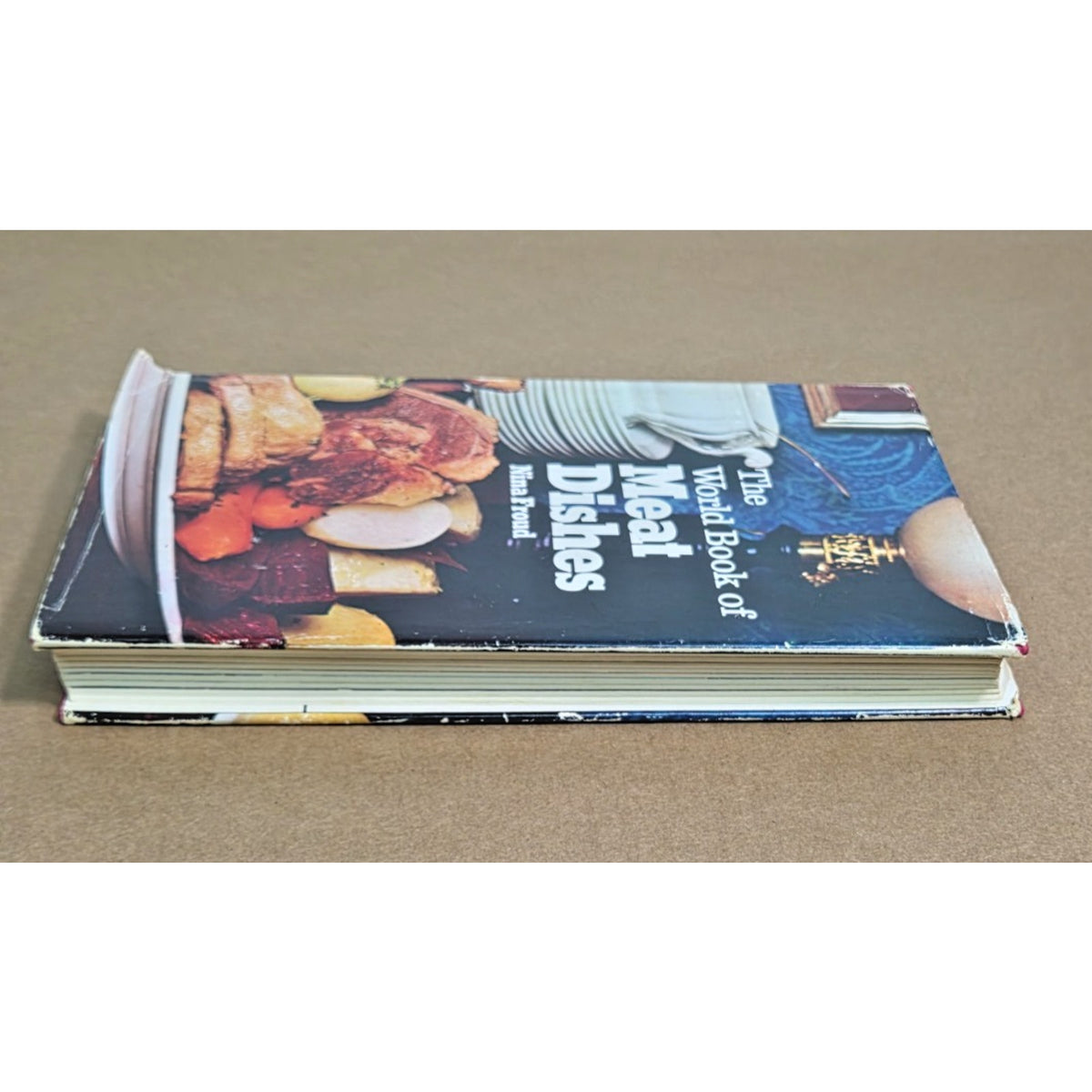 Vintage 1970 The World Book of Meat Dishes by Nina Froud - Rare Cookbook HC DJ