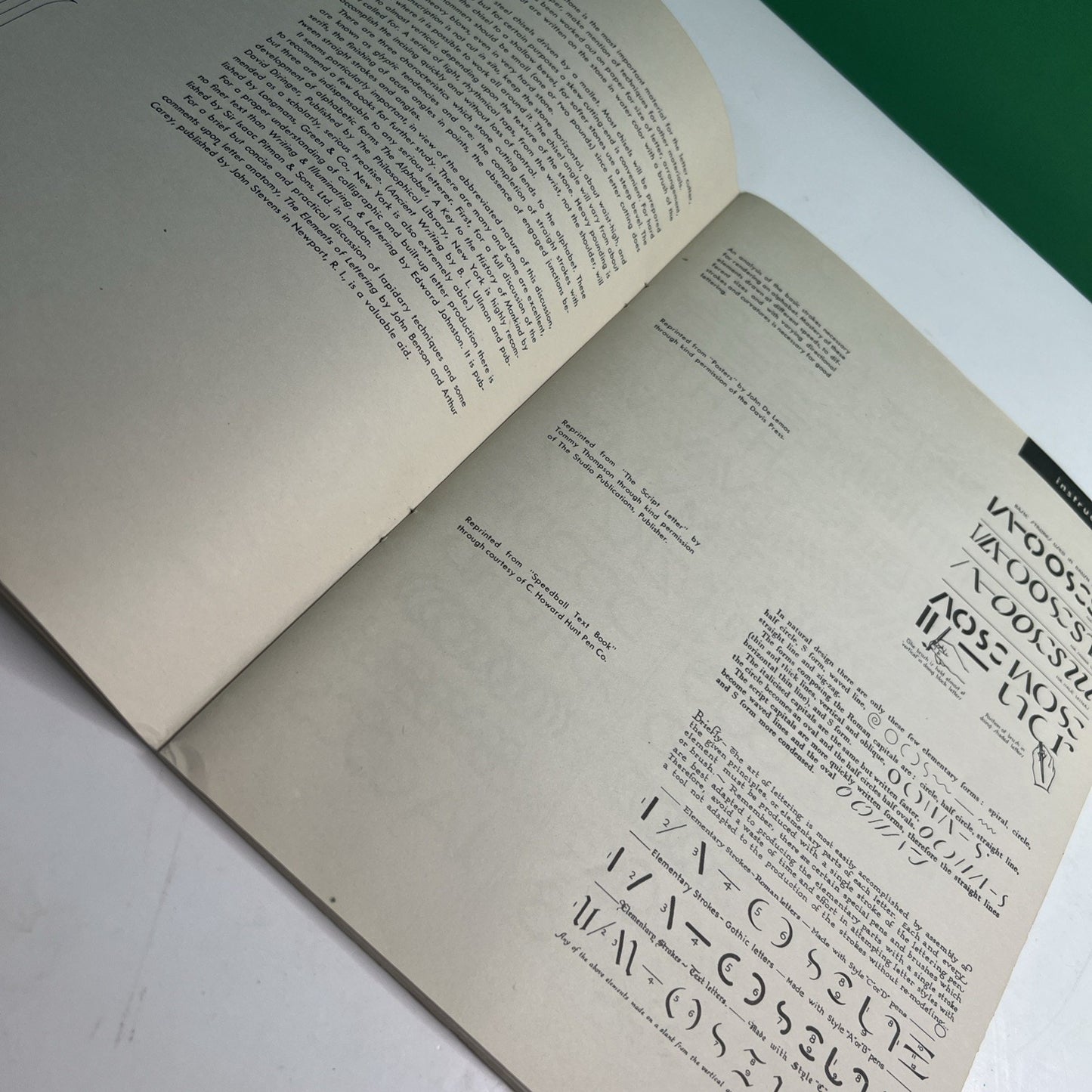 Higgins Ink Co., New York Design Group / Lettering PB Book Second Edition 1949