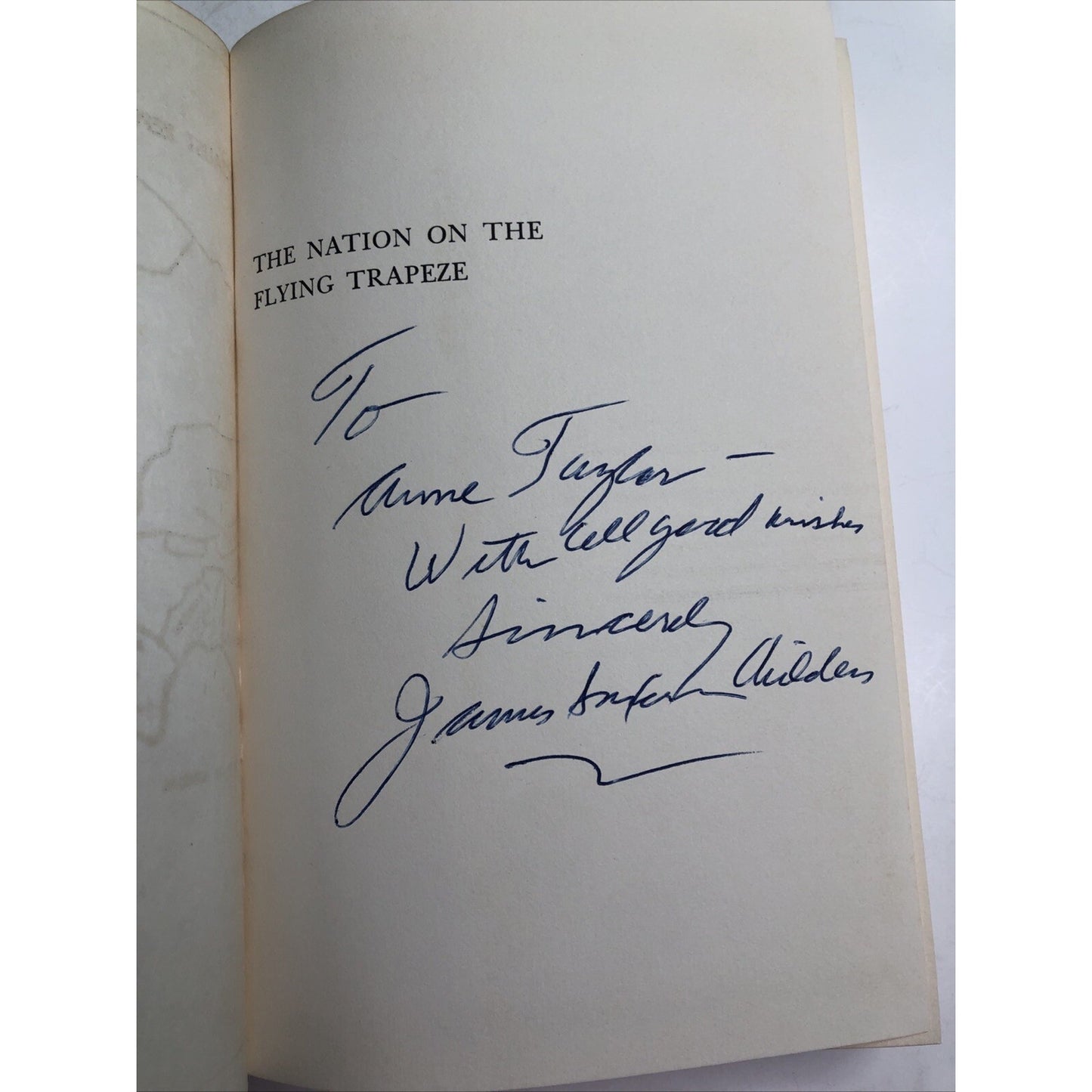 The Nation on the Flying Trapeze by James Saxon Childers 1960 HB DJ