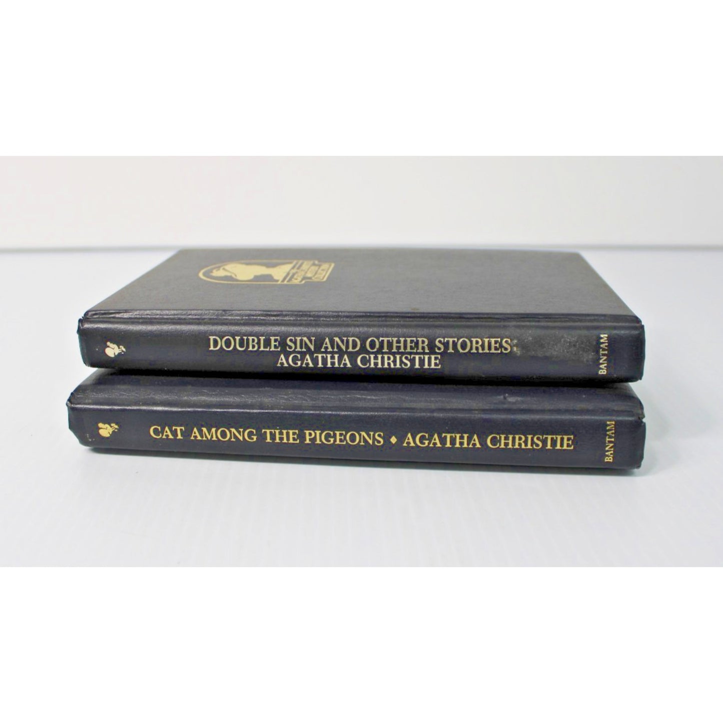 Lot of 2 Agatha Christie Mystery Collection Books, Leatherette Bound