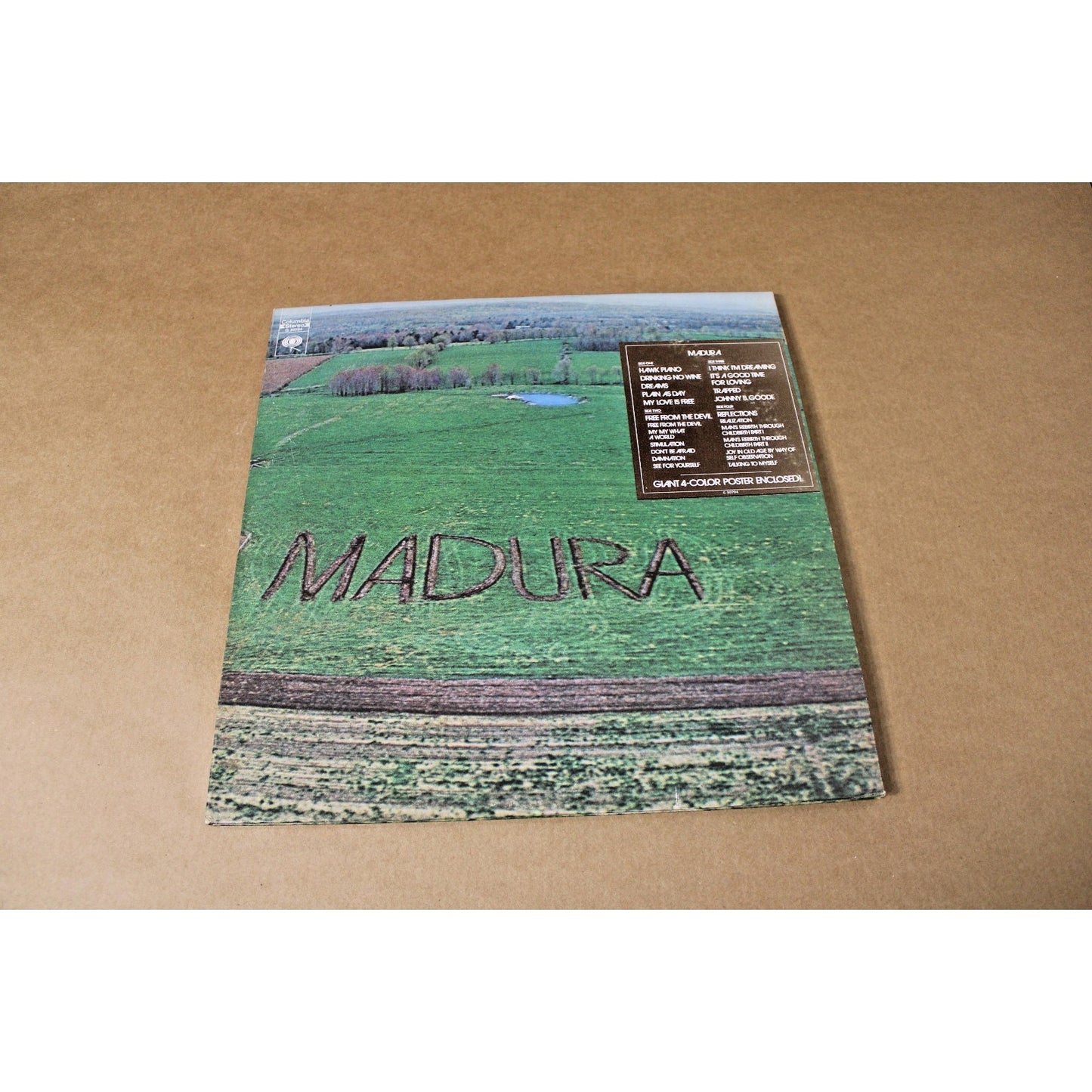MADURA Self Titled 1971 Album Columbia 2LP w/ Poster Insert, Promo Copy