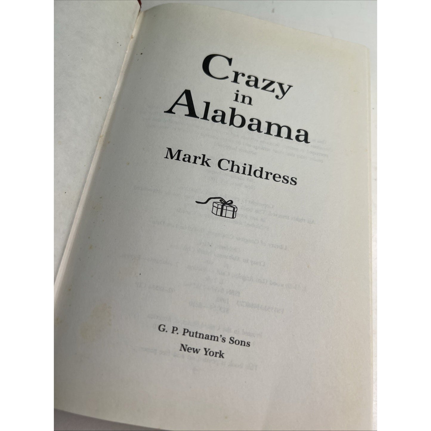 Crazy In Alabama FIRST EDITION by Mark Childress HC DJ 1st Printing 1993
