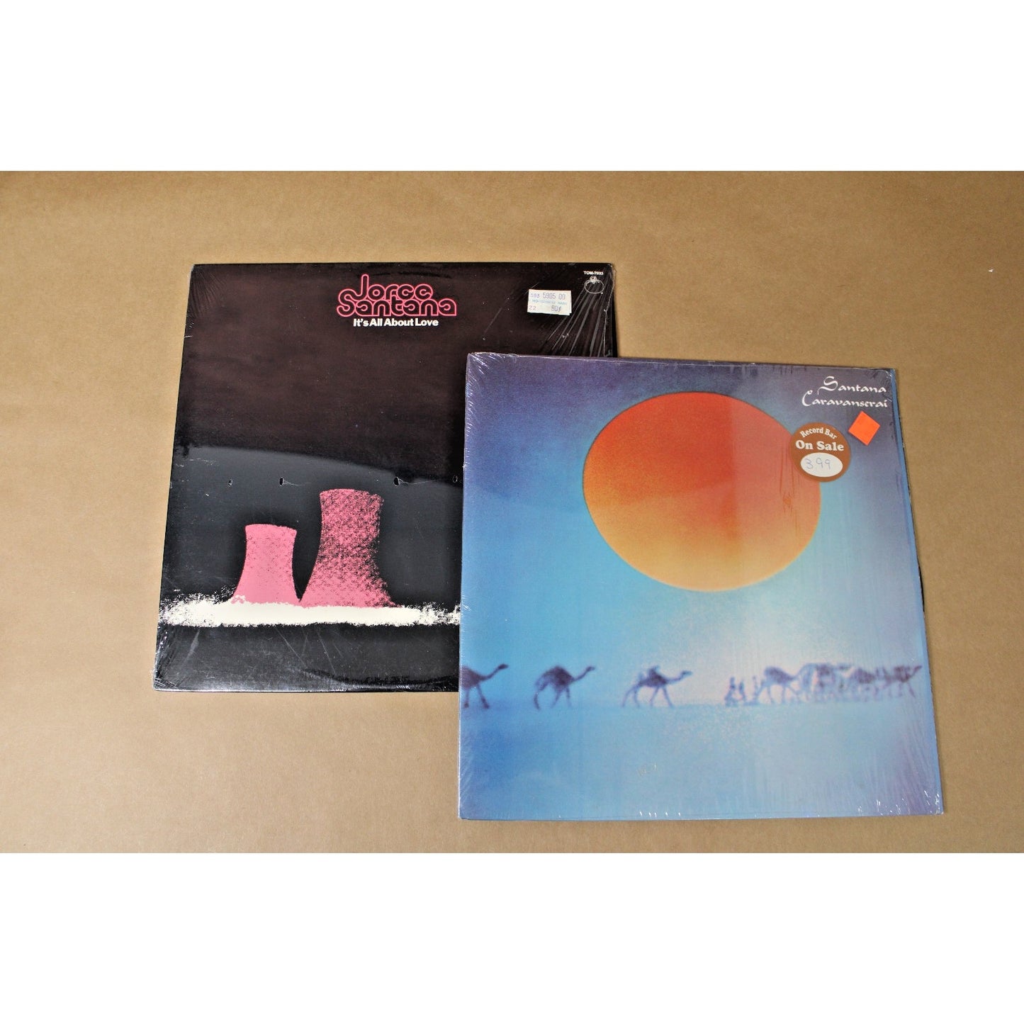 Lot of 2 Records, Santana "Caravanserai" & Jorge Santana "It's All About Love"