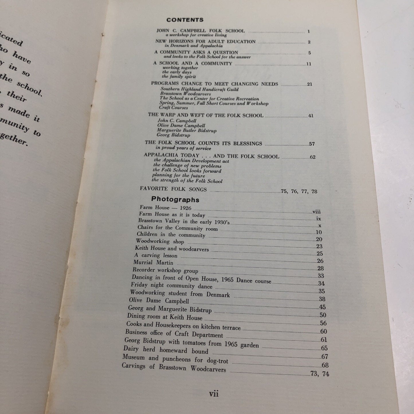 The First 40 Years John C. Campbell Folk School Book 1966 First Edition