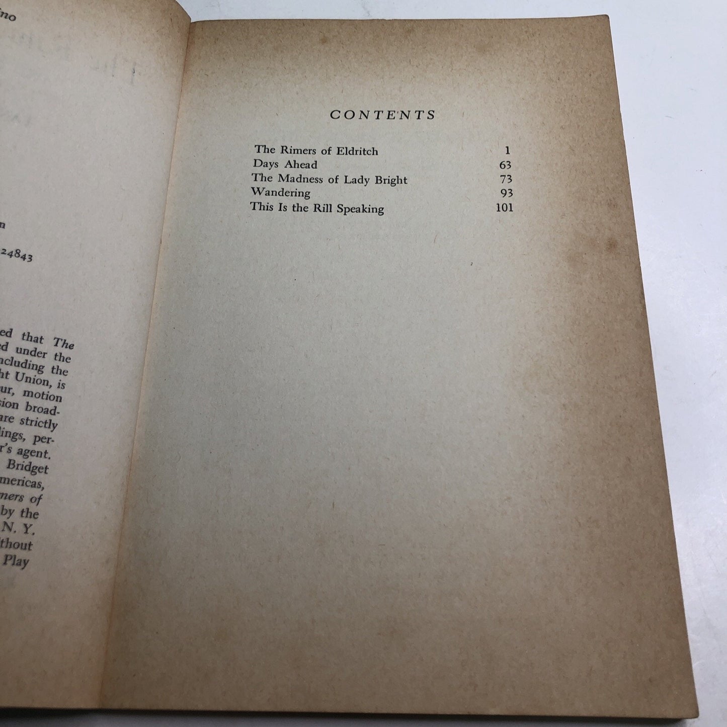 Lanford WILSON THE RIMERS OF ELDRITCH & OTHER PLAYS 1st Edition 8th PRINTING