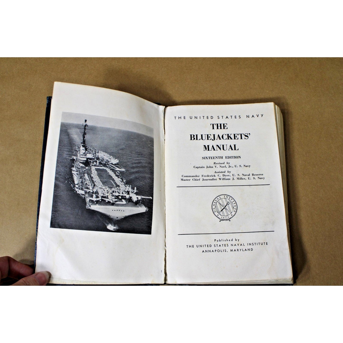 Vintage United States Navy, The Bluejackets' Manual, Sixteenth Edition, 1960