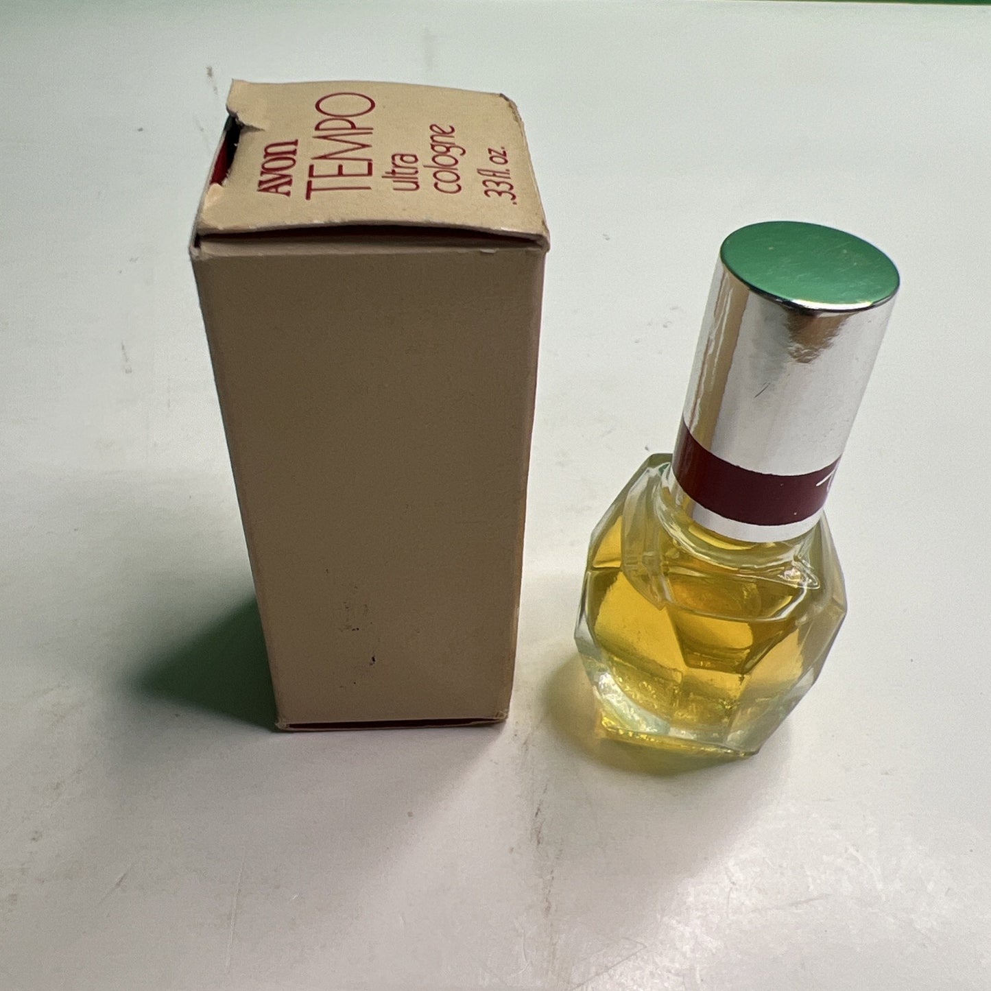 Vintage Avon "TEMPO" Ultra Cologne FULL .33 oz. NEW IN BOX NOS