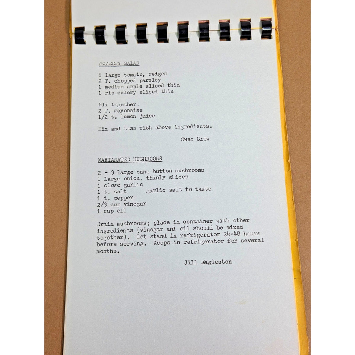 Vintage 1977 Tasting Bee Cookbook - Euless Texas Community Recipes - UMW