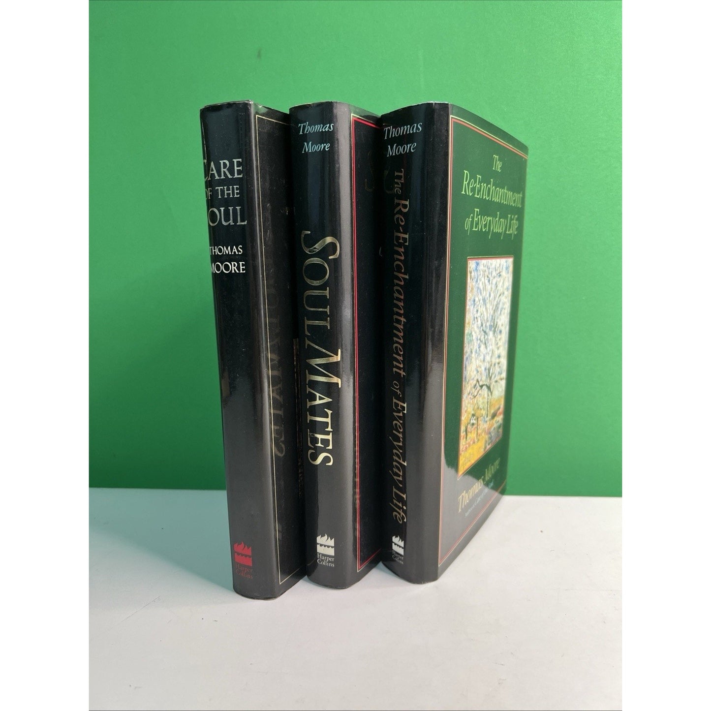Lot 3 Thomas Moore Books HC/DJ Care Of The Soul Mates Te-Enchantment Everyday