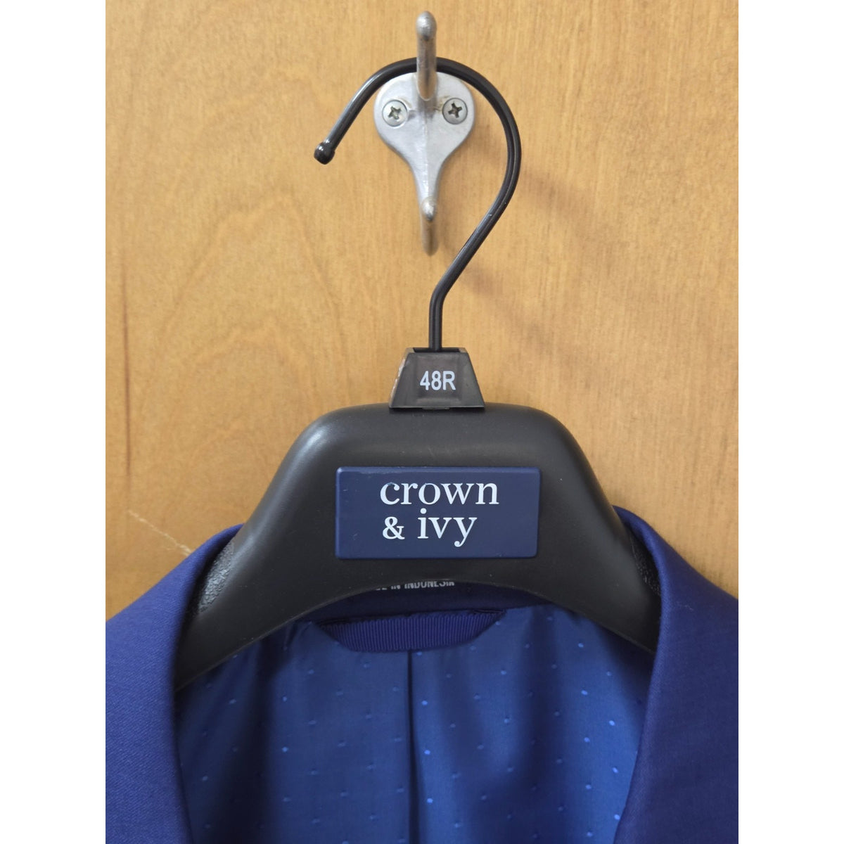 NWT Crown & Ivy Aerocool Blazer 48R Bright Blue Modern Fit Sport Coat Jacket