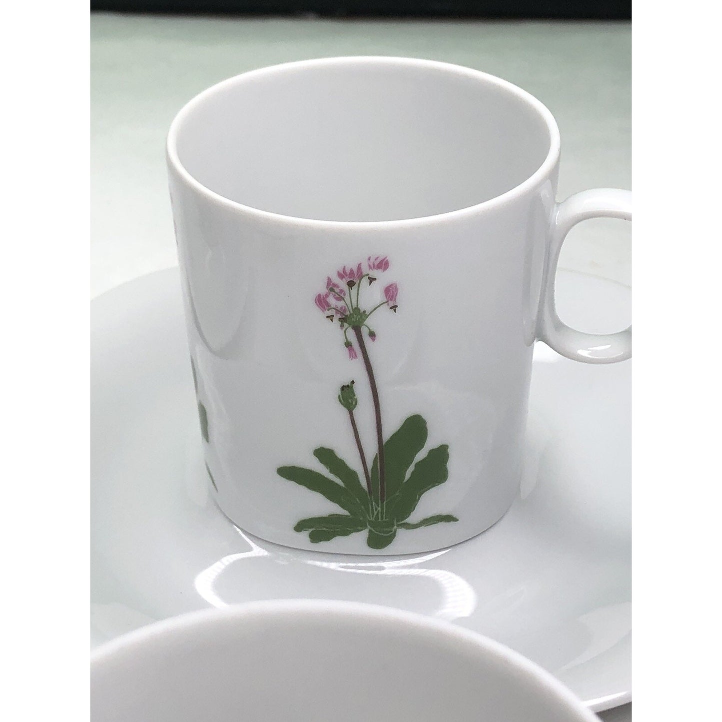 BLOCK Langenthal Switzerland TRANSITION Floral Portrait Set 4 Cups And Saucers