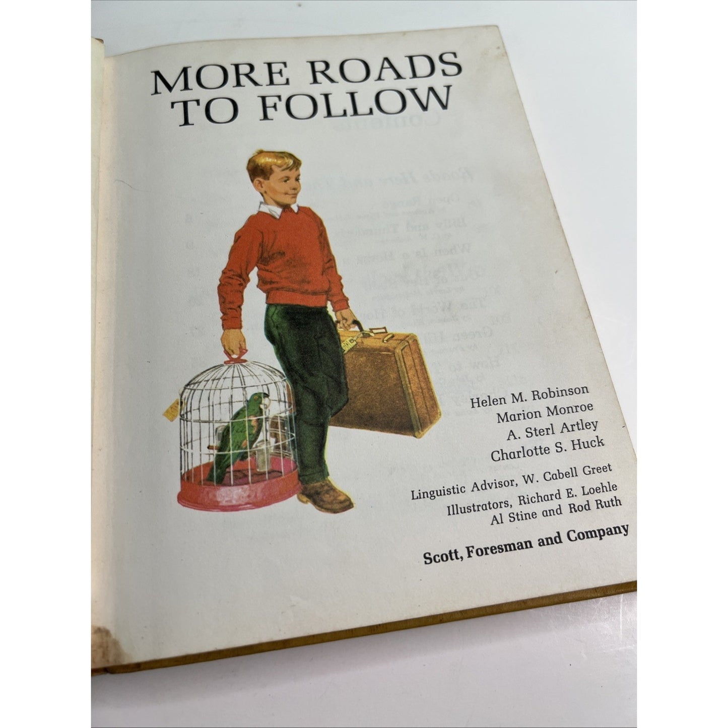 More Roads to Follow Hardcover Basic Reader by Scott Foresman 1964