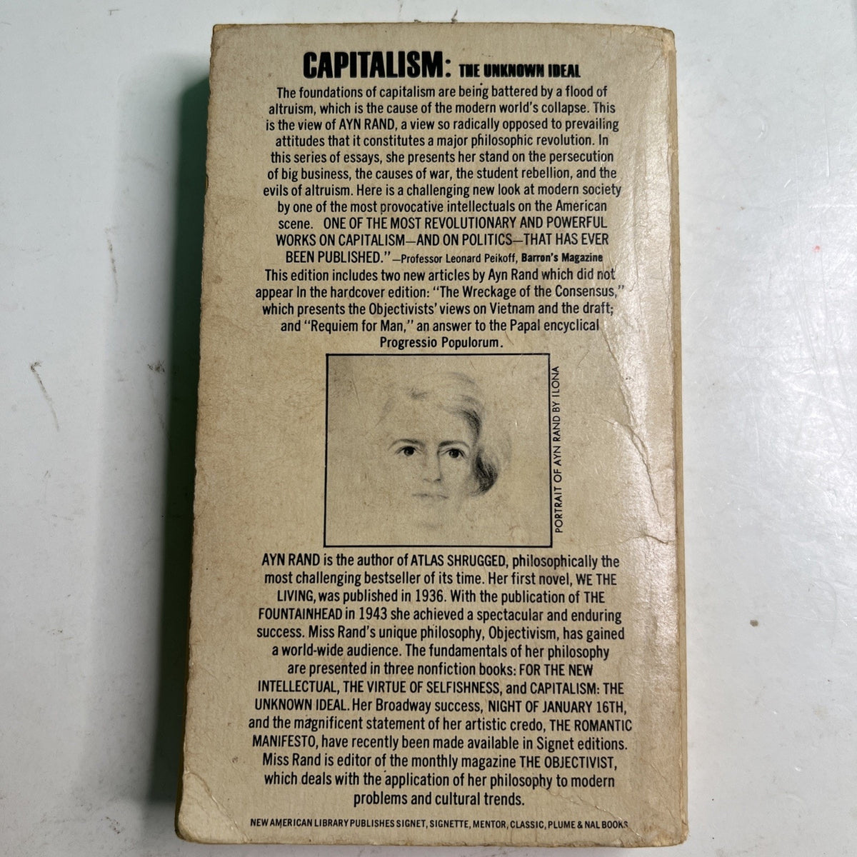 Ayn Rand Lot 2 Anthem & Capitalism Signet PB