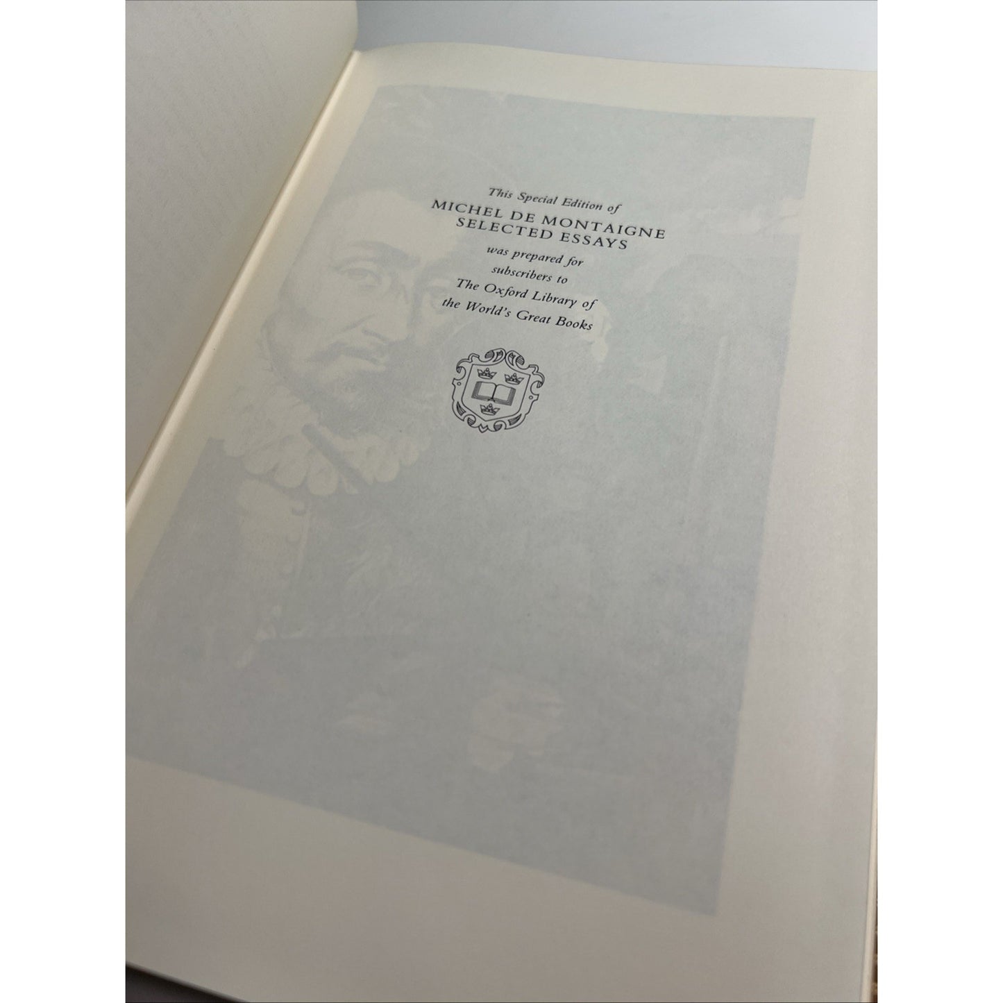 Franklin Library Oxford Great Books Selected Essays of Michel de Montaigne