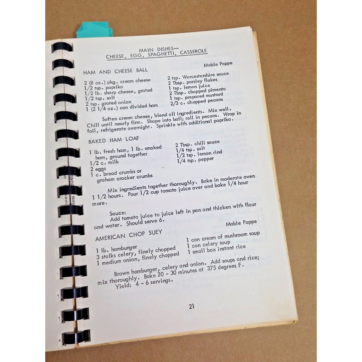 Vintage 1982 Euless Texas Community Cookbook - Local Senior Citizen Recipes