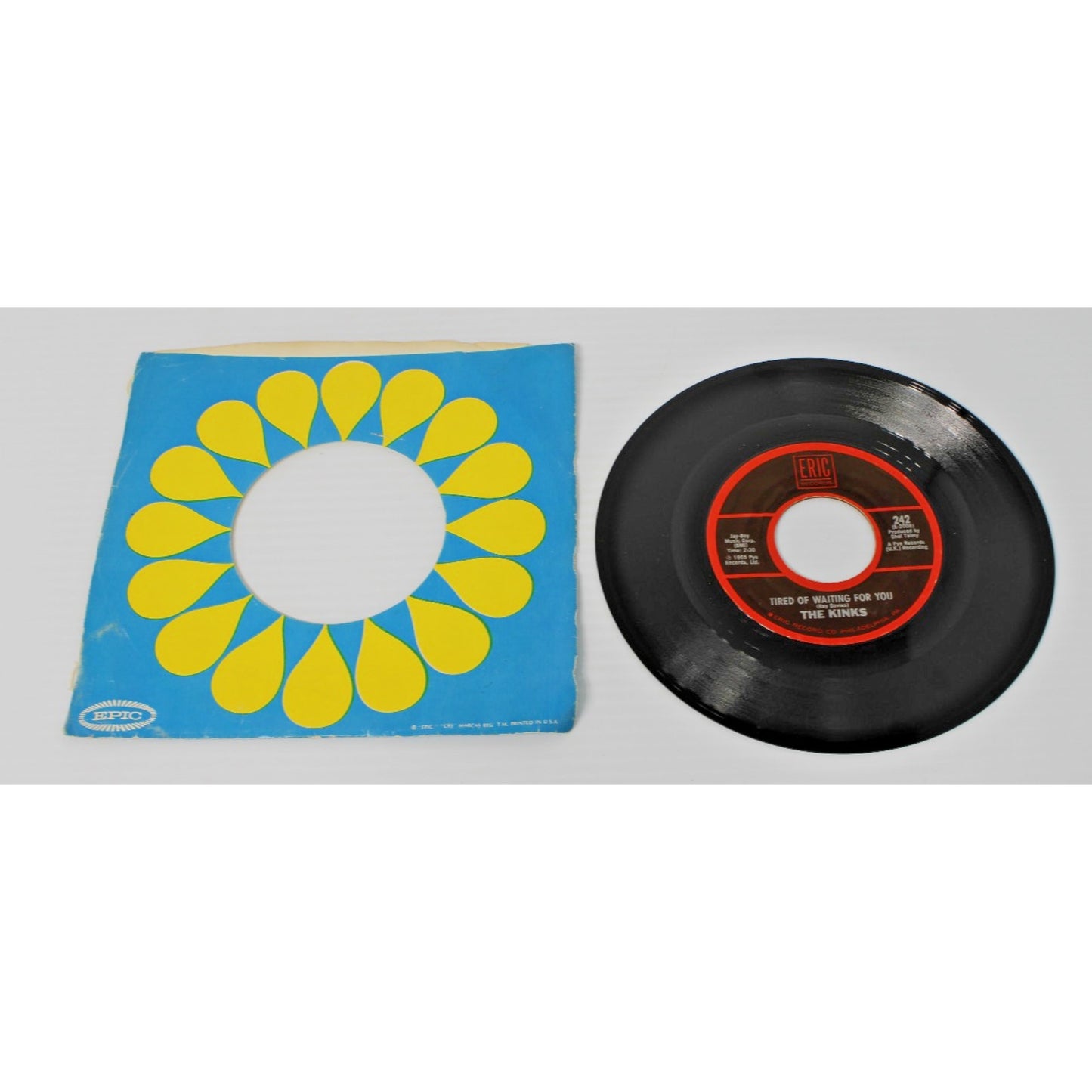 The Kinks- Tired of Waiting for You/All Day & All of The Night VTG 1964 45 RPM