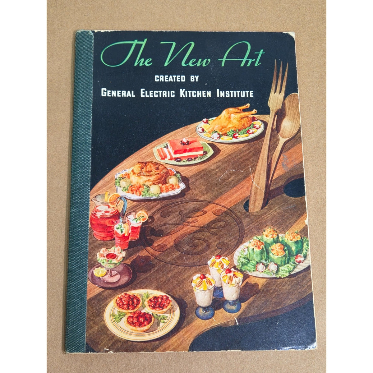 1934 GE Cookbook NRA Blue Eagle Logo Vintage Art Deco Kitchen Manual
