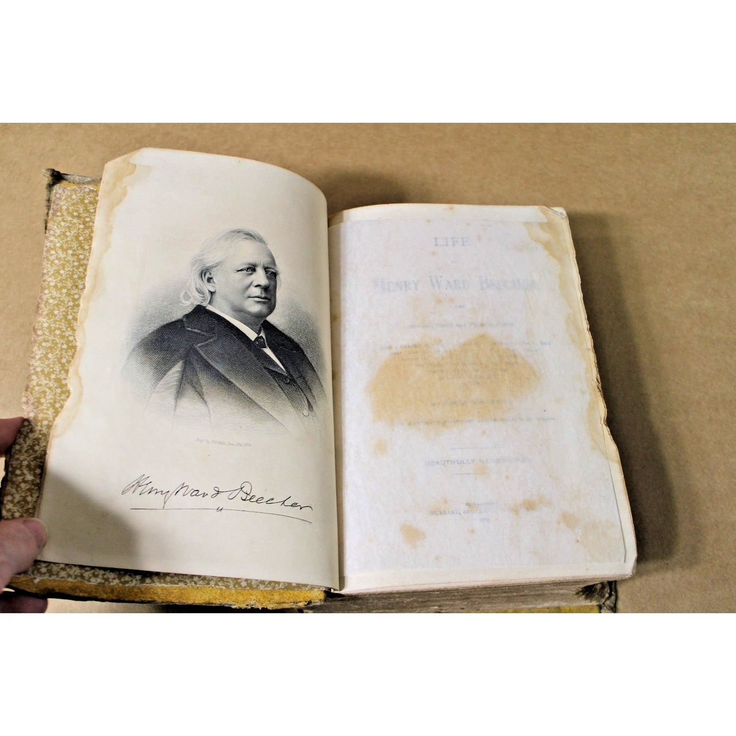Life of Henry Ward Beecher by Joseph Howard Jr. Illustrated 1887 1st Edition
