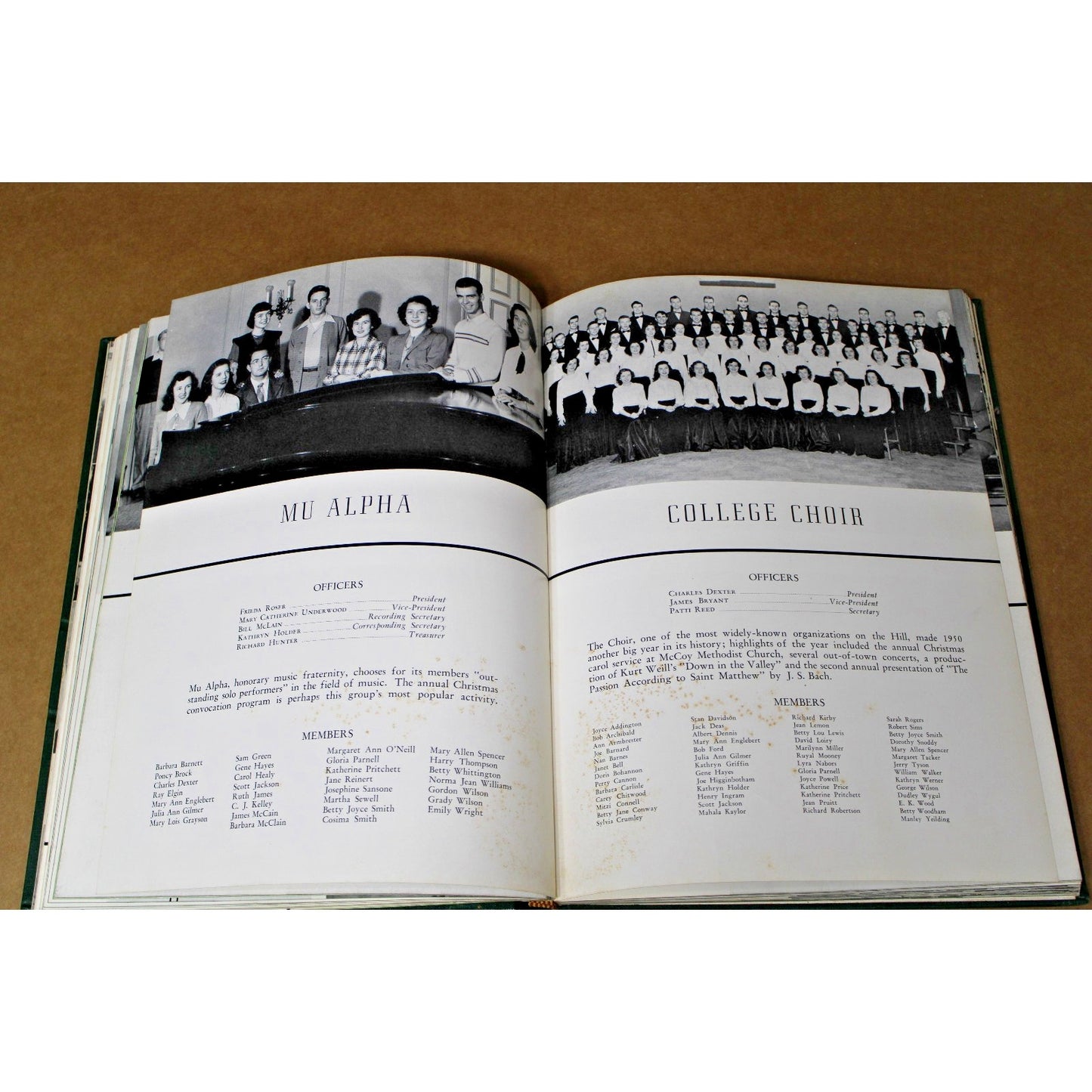 1950 Birmingham Southern College Yearbook, The Southern Accent, UMC, Now Closed