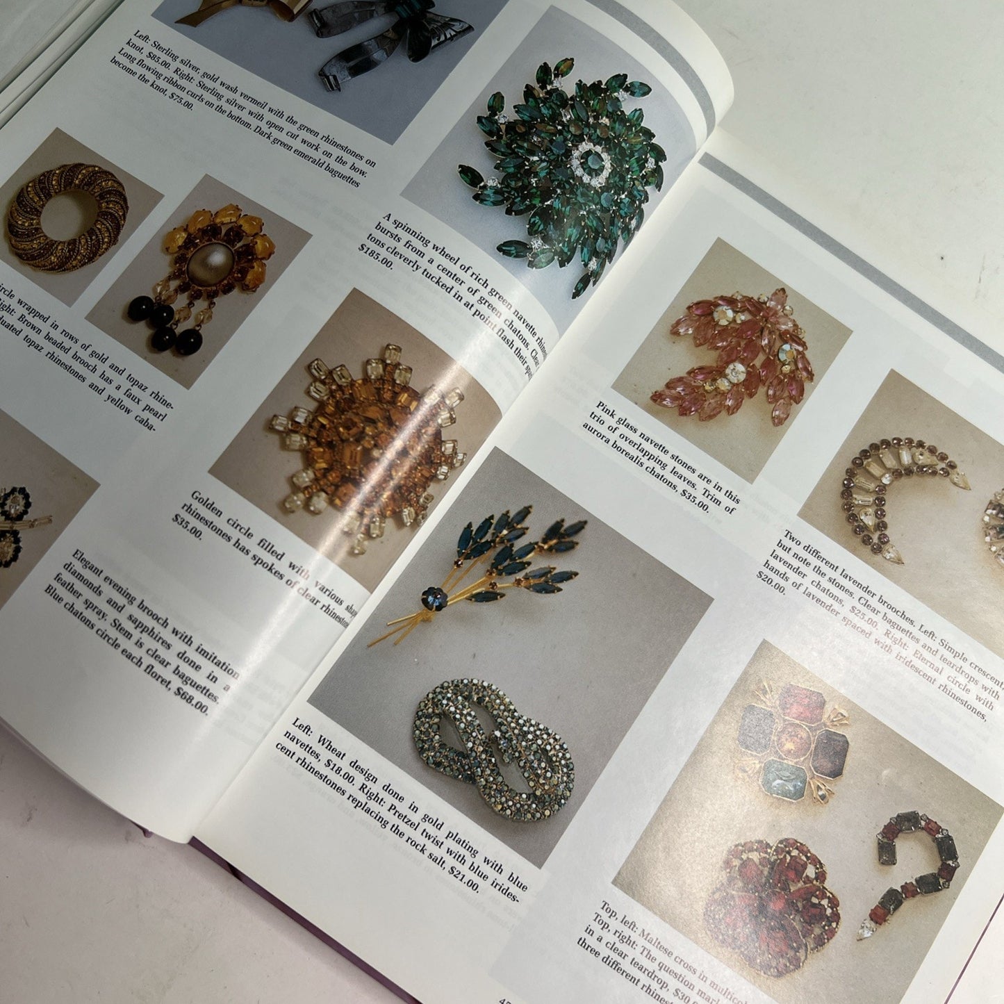Unsigned Beauties of Costume Jewelry Marcia Sparkles Brown 2000 HC Illustrated