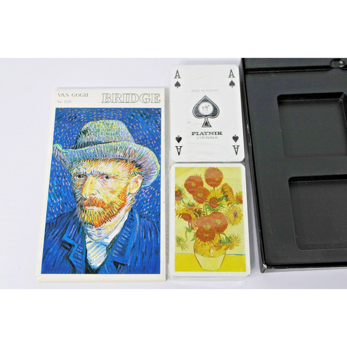 Piatnik Van Gogh Bridge Playing Cards, 2 Deck Set w/ Scorepad, Austria