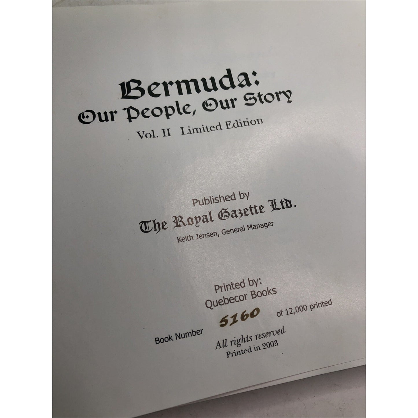 BERMUDA: OUR PEOPLE, OUR STORY, VOL. 2 (LIMITED EDITION) By Beverle Lottimore