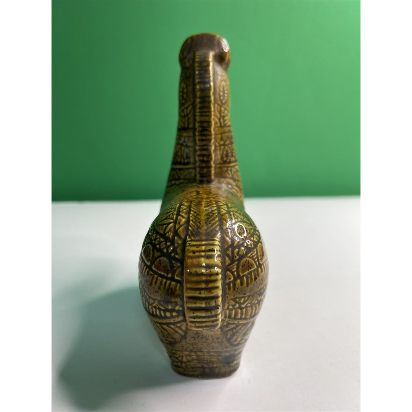6.5” Mid Century Bitossi Style Glazed Ceramic Horse Signed By Artist