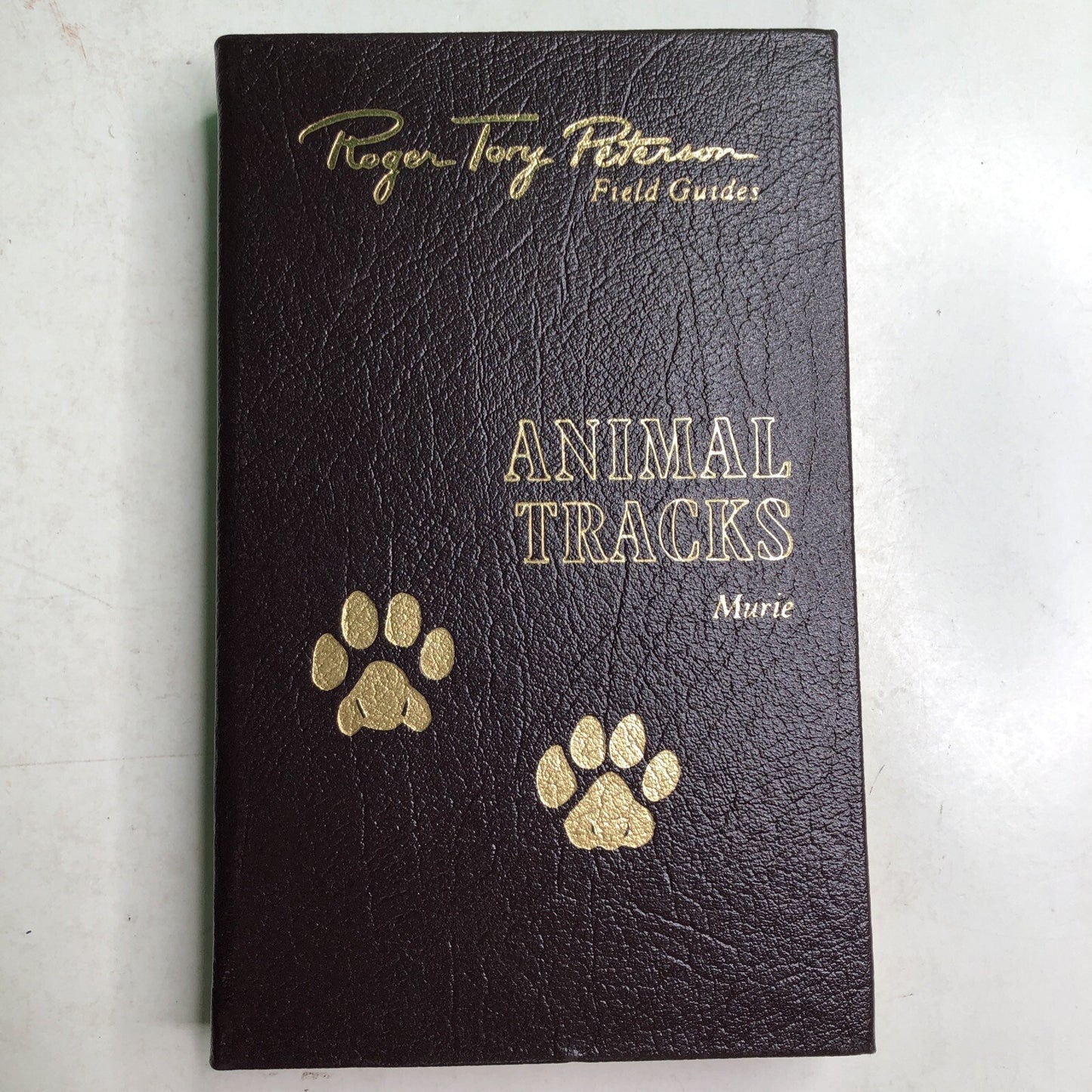 Roger Tory Peterson Field Guides: ANIMAL TRACKS HC Leather Bound Olaus J. Murie