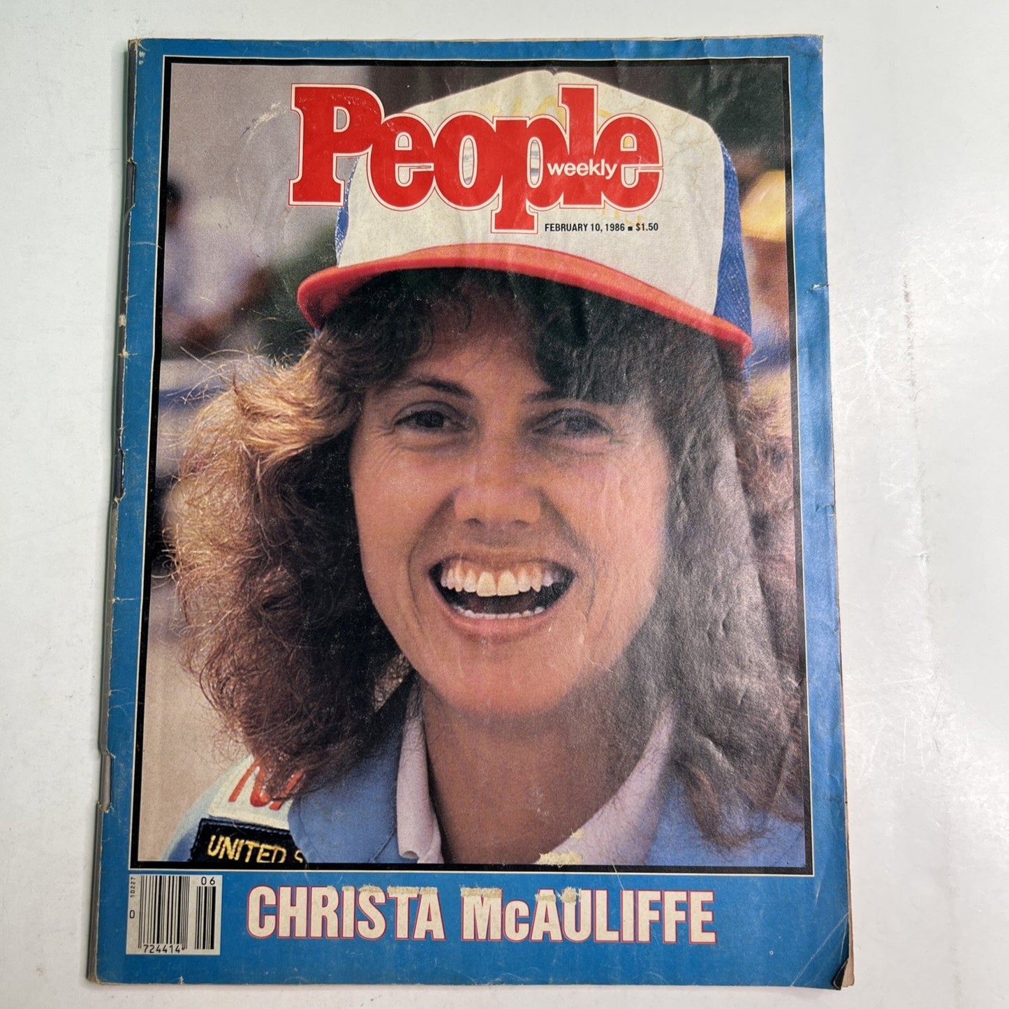 Vintage People Magazine February 10, 1986 Christa McAuliffe