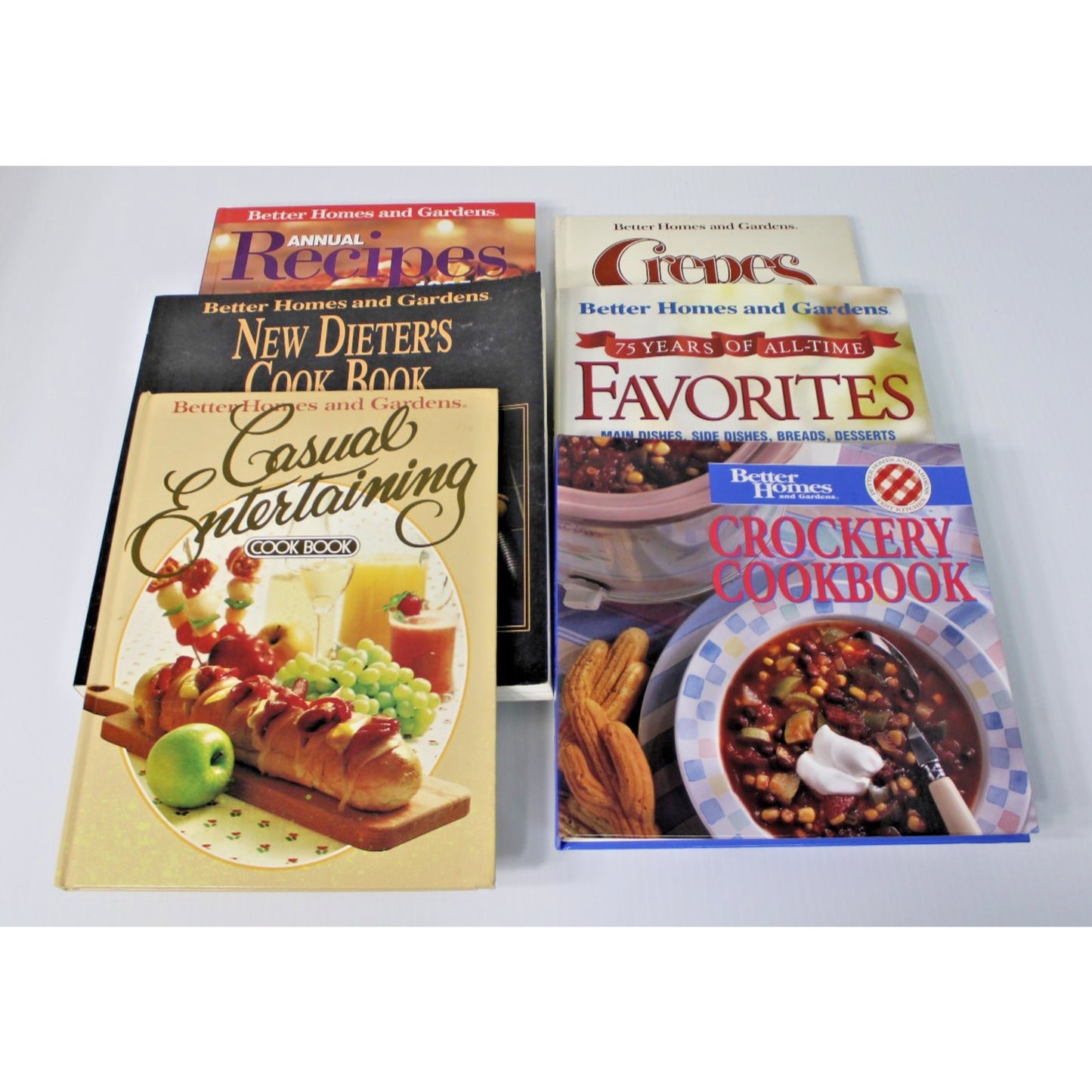 6 Vintage Better Homes & Gardens Cookbooks: All-Time Favorites, Casual Dining
