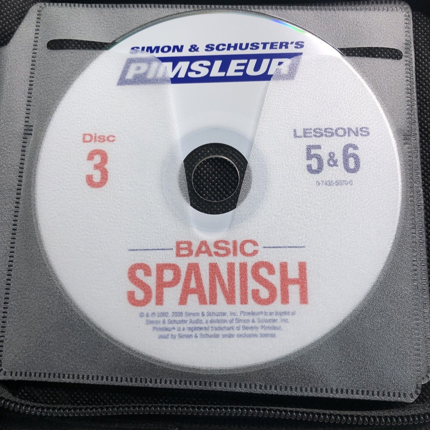 Pimsleur Basic Spanish Language 10 Lesson Audio CD With Case 5 Disc Set