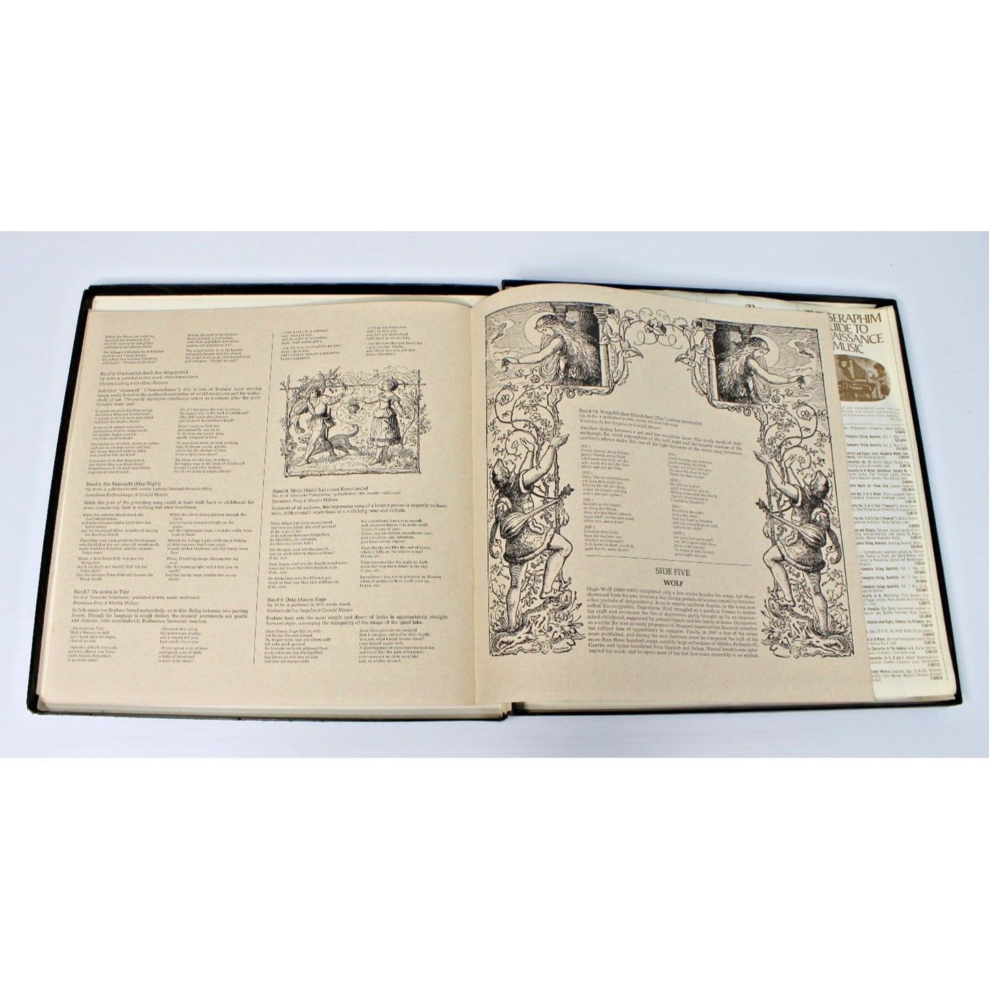 The Seraphim Guide To German Lieder 3 LP Vinyl Box Set SIC-6072, 1971- EX!