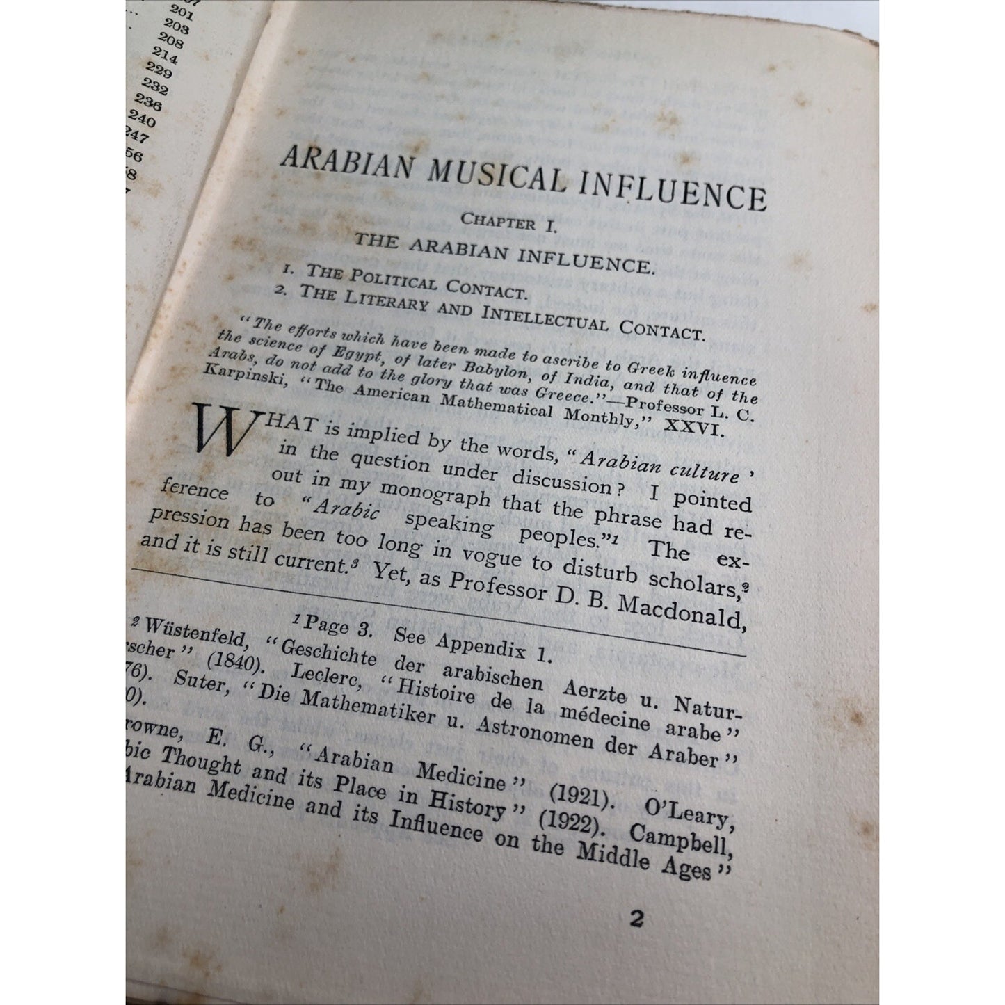Historical Facts For The Arabian Musical Influence By Farmer Ex Library HC