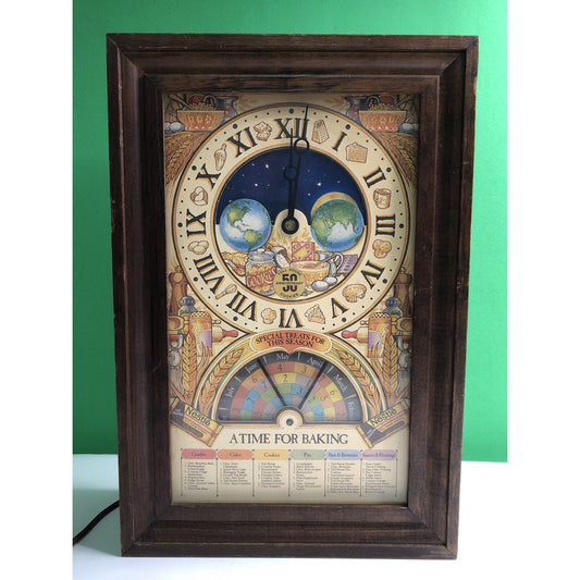 1979 Nestle 50th Anniversary A Time for Baking CLOCK Toll House Cookies WORKS!