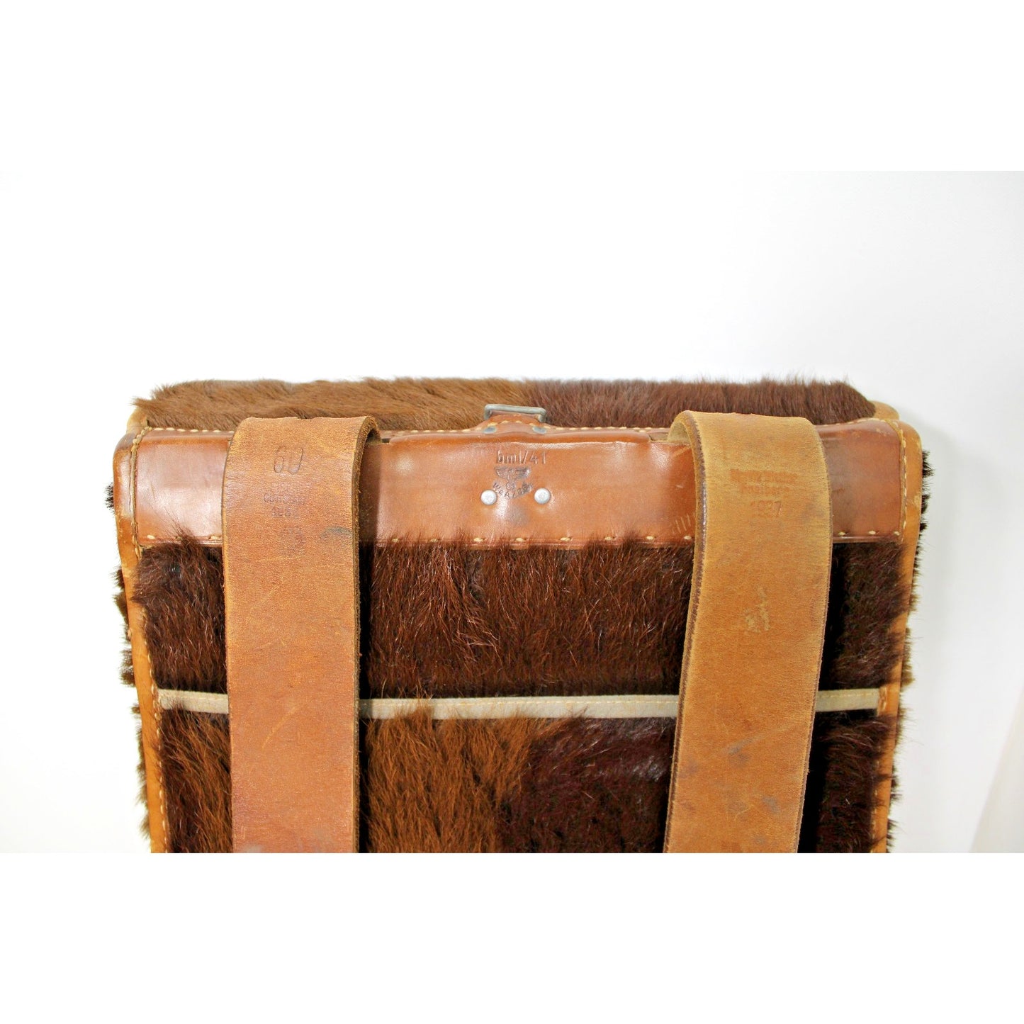 Original WWII German Wehrmacht Radio Signalman's Horse Hair M34 Backpack No. 1