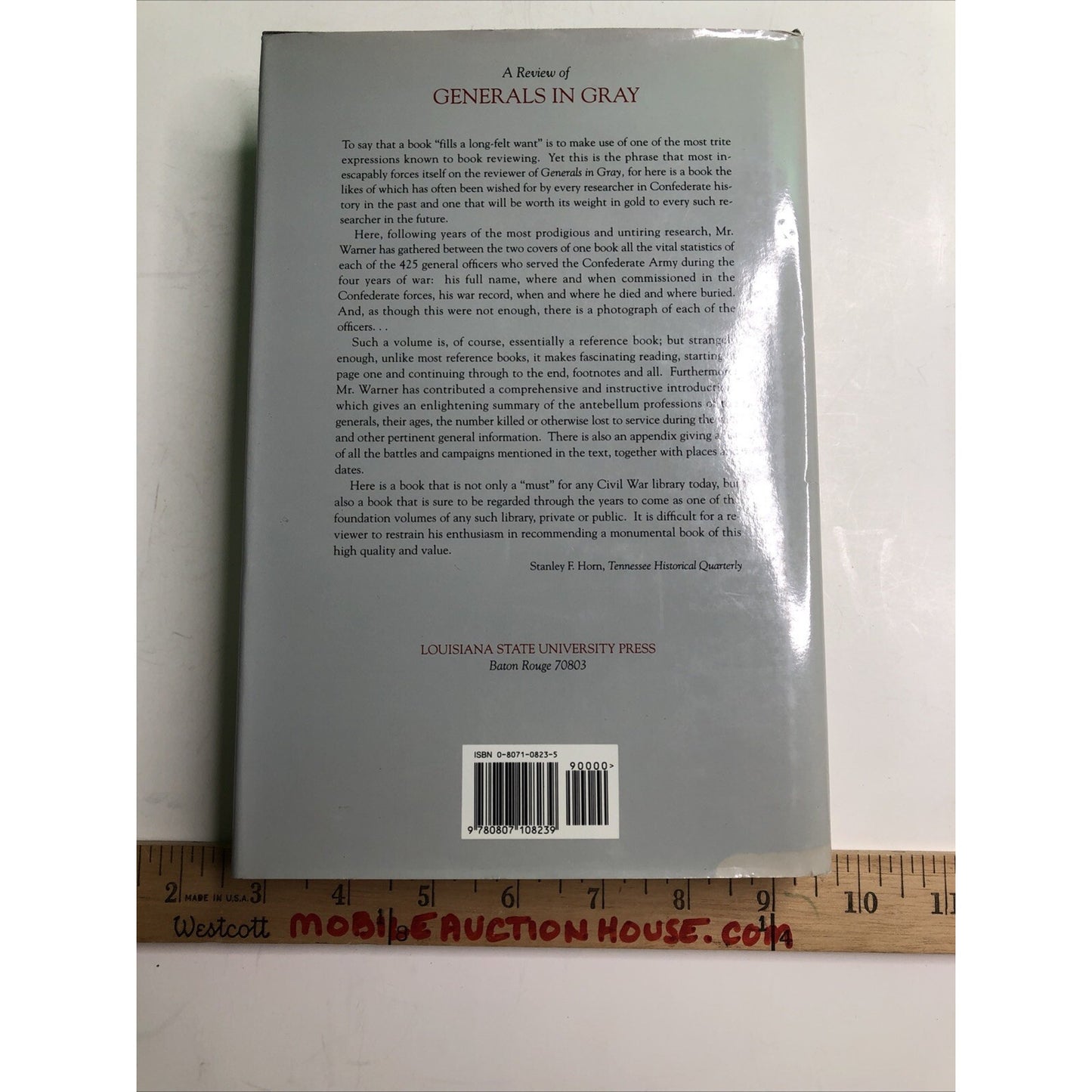 Ezra J. Warner GENERALS IN GRAY Lives of the Confederate Commanders 1997 Print