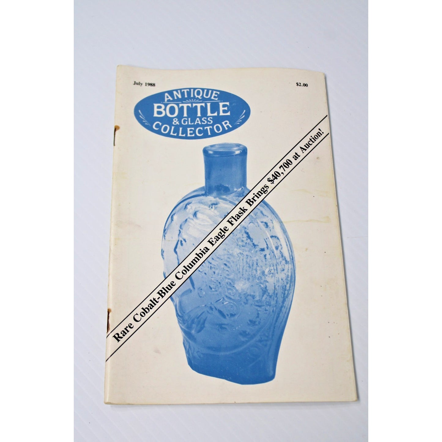 Lot of 5 Issues "Antique Bottle & Glass Collector" Jan-Mar, July & Aug 1988
