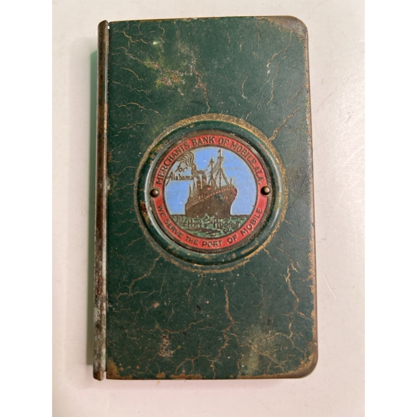 Merchants Bank Mobile Alabama Port Metal Still Bank Safe No Key Advertising AL