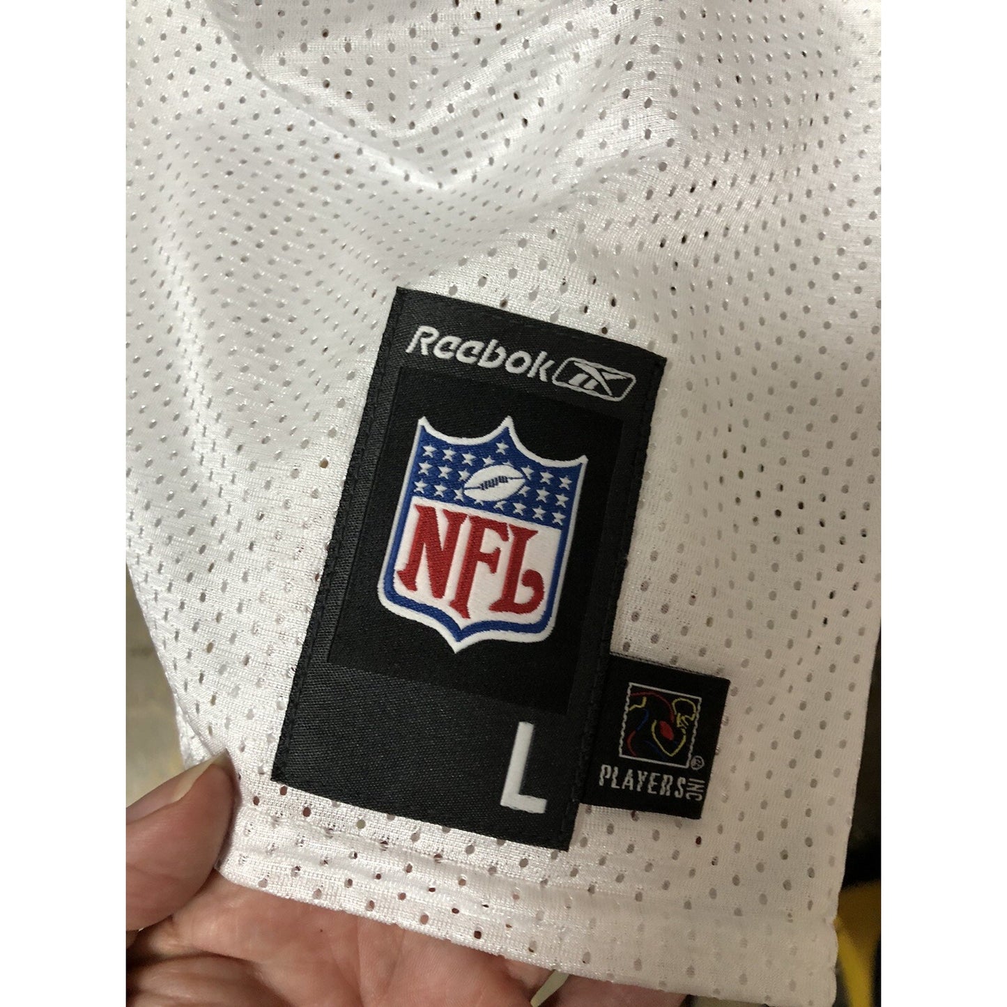 NWT Large Reebok NFL #8 Grossman Jersey Tshirt White Players Inc.