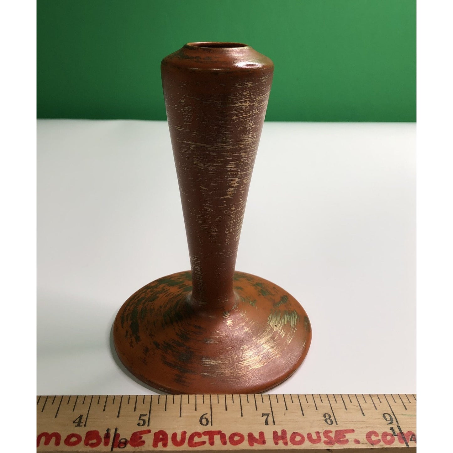 MCM Freeman McFarlin Originals POTTERY VASE Orange Gold El Monte California