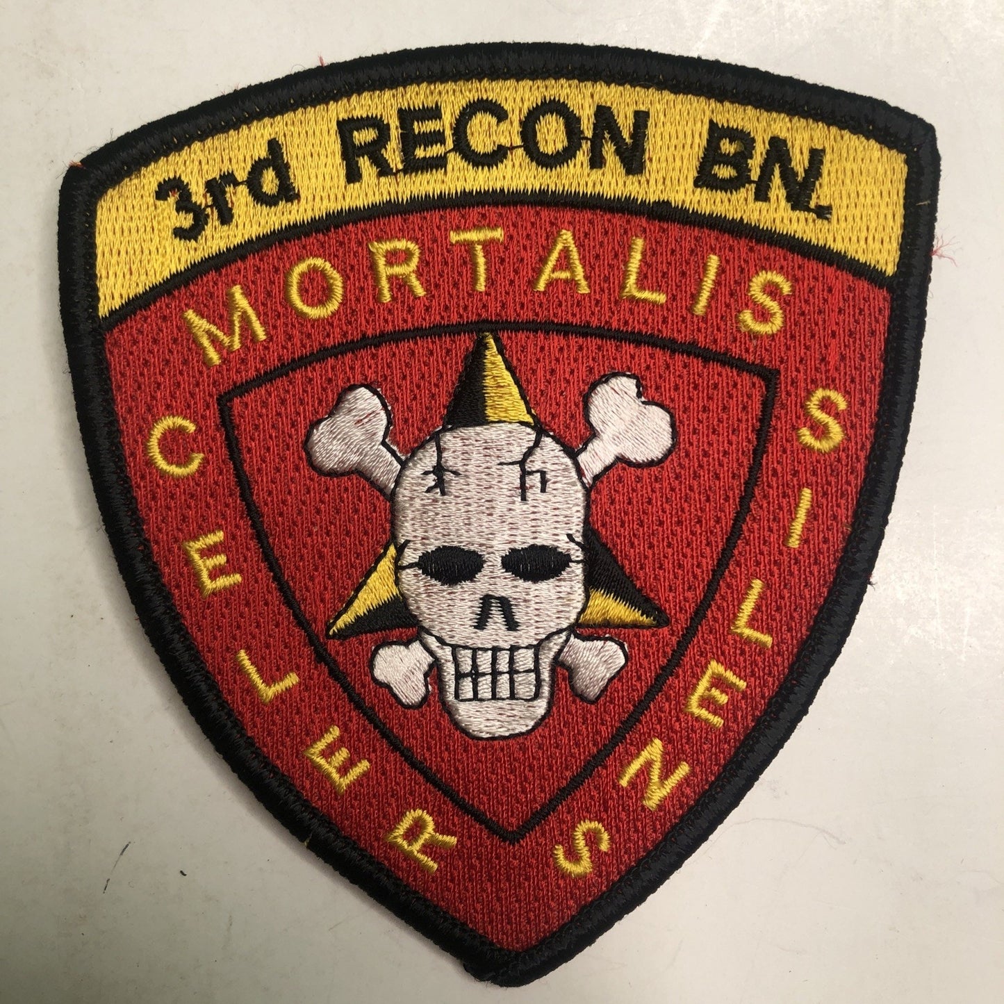 USMC 3d Reconnaissance Battalion "Celer, Silens, Mortalis" Military Patch