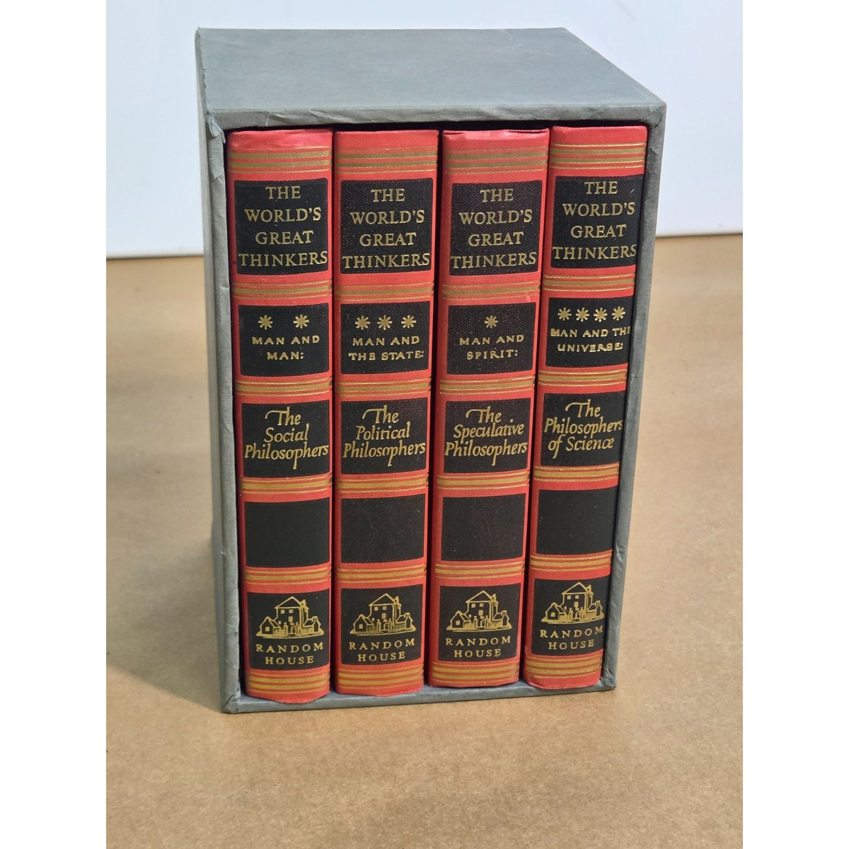 1947 The World’s Great Thinkers Complete 4 Vol Set Random House w/ Slipcase