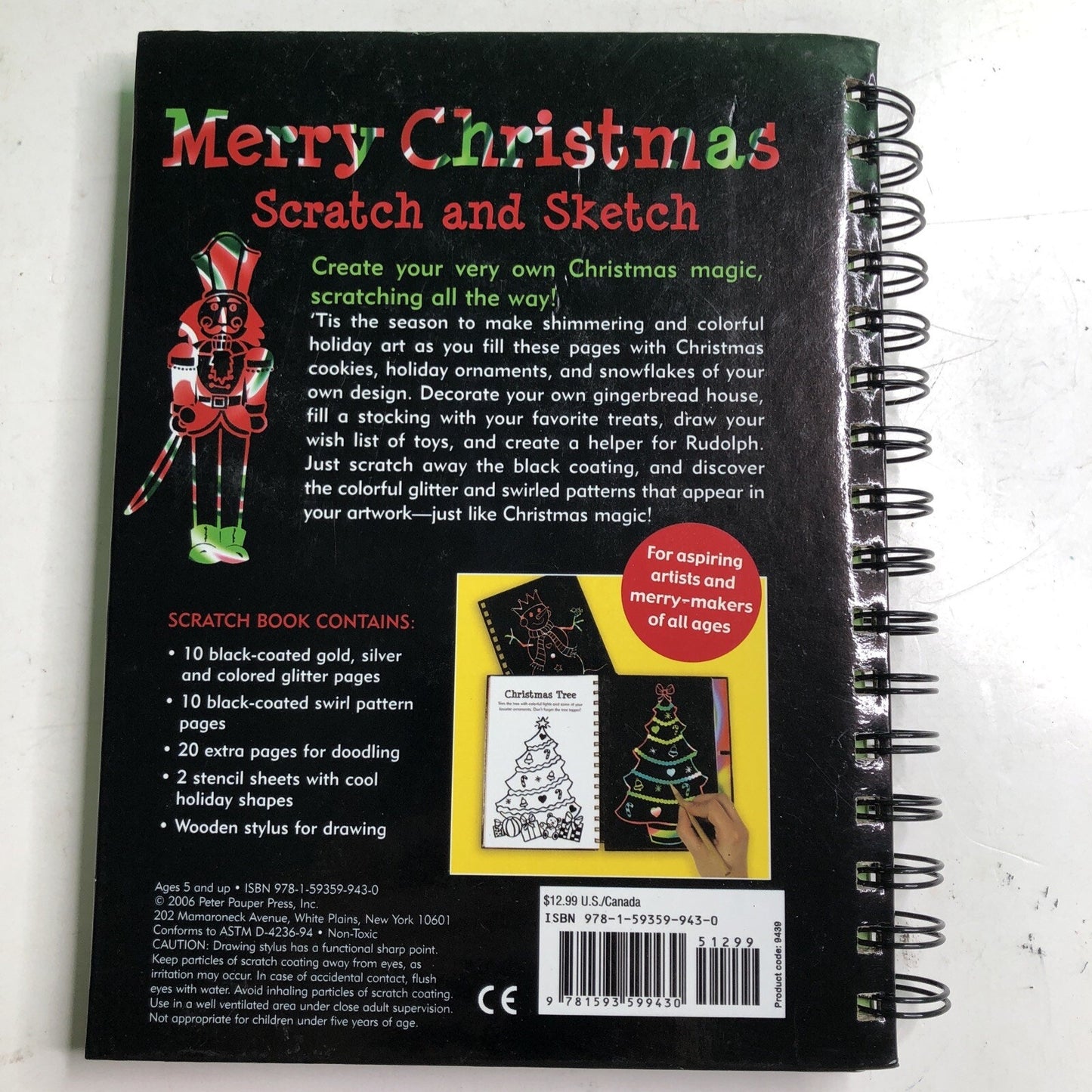 Merry Christmas Scratch and Sketch: An Art Activity Book for Aspiring Artists