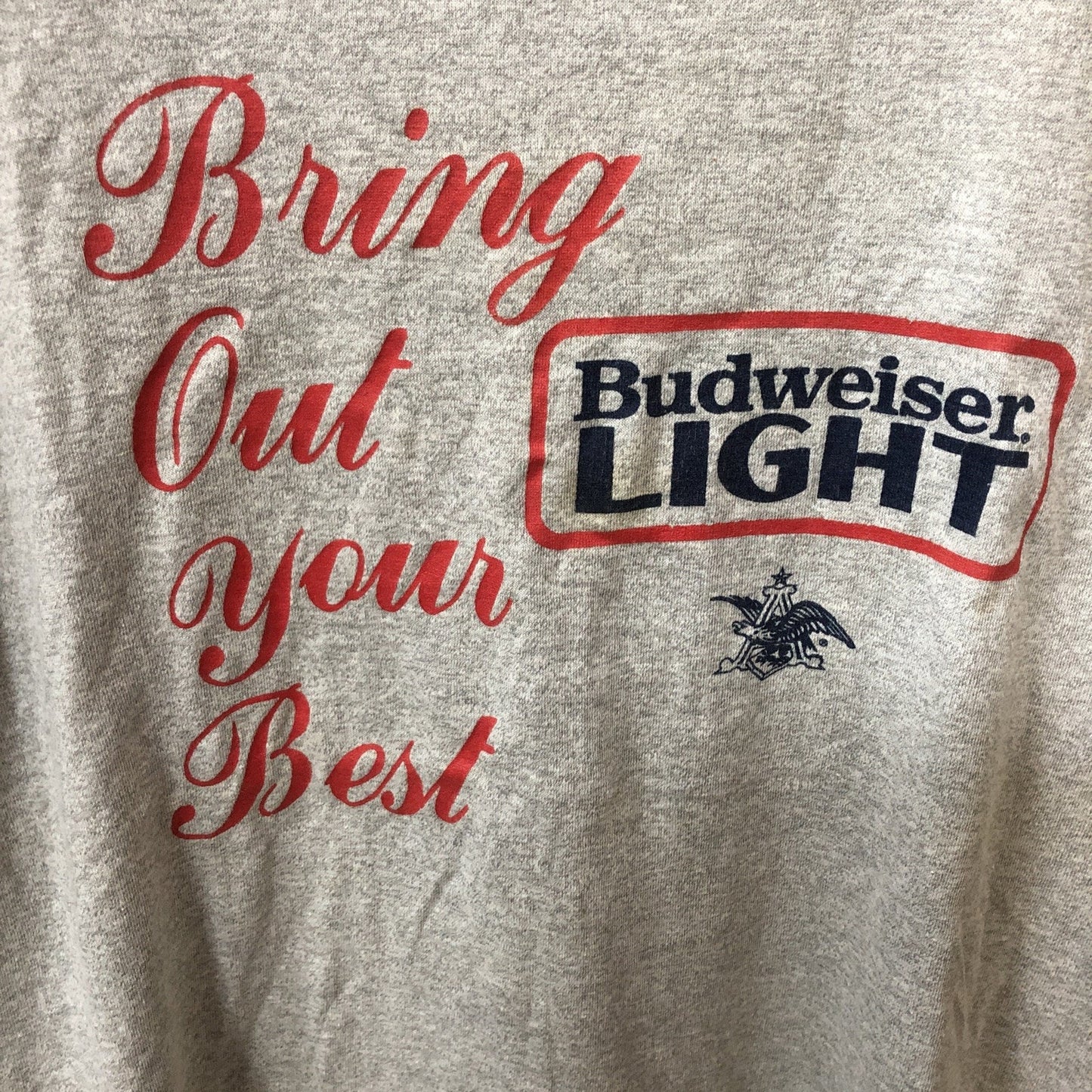 Vintage Budweiser Light TSHIRT Large Size Gangplank Lounge Cleveland Tennessee