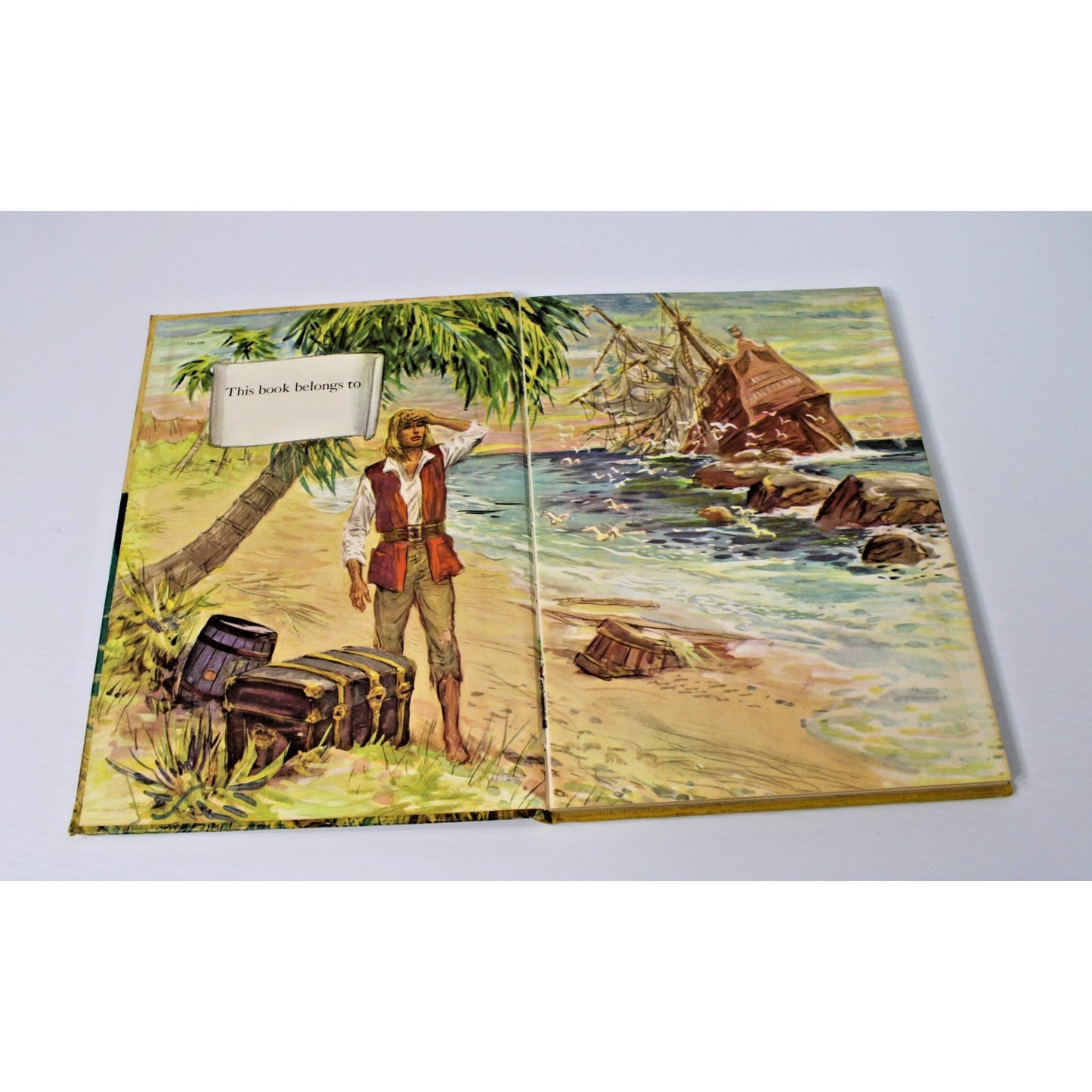 The Story of Robinson Crusoe Random House Hardcover Illustrated Book 1952
